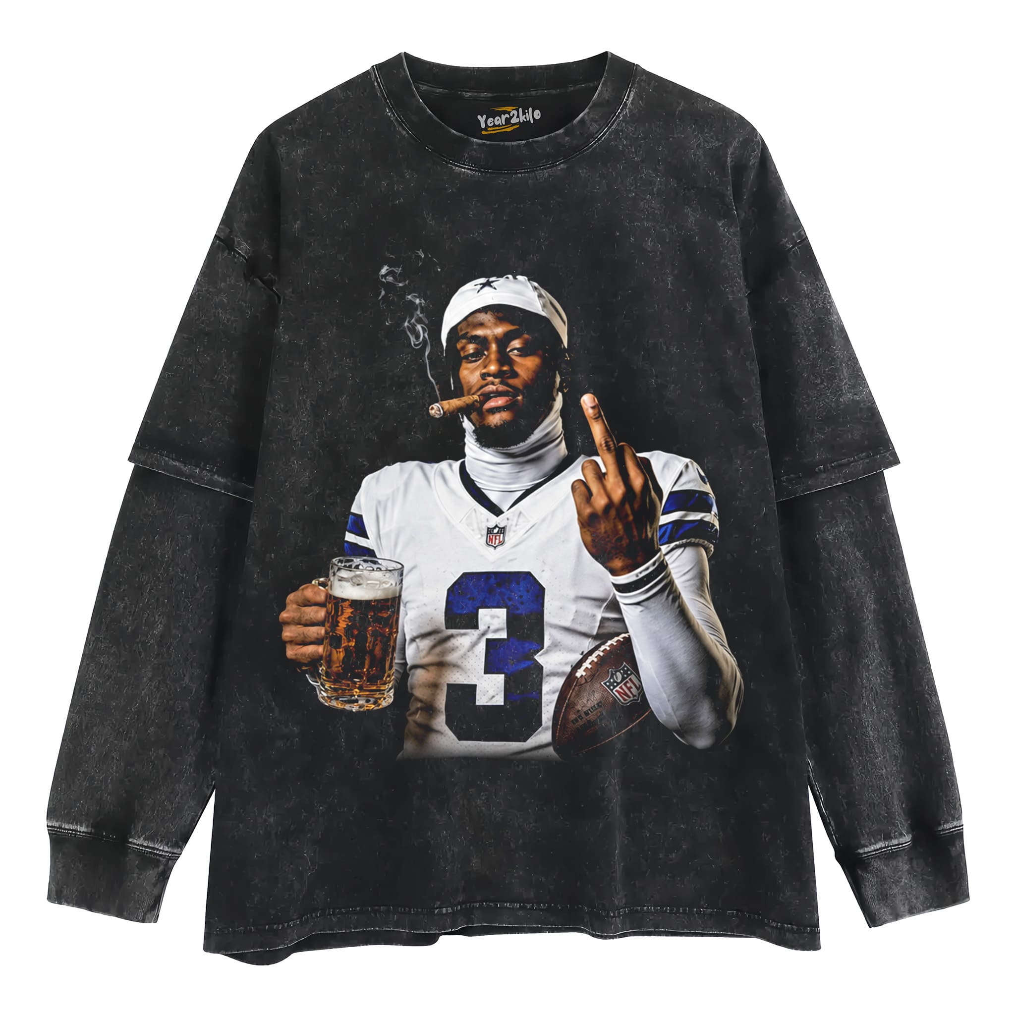 GEORGE PICKENS MIDDLE FINGER VINTAGE V3 TANK TOP & TEE & LONG SLEEVE & LAYERED LS & HOODIE