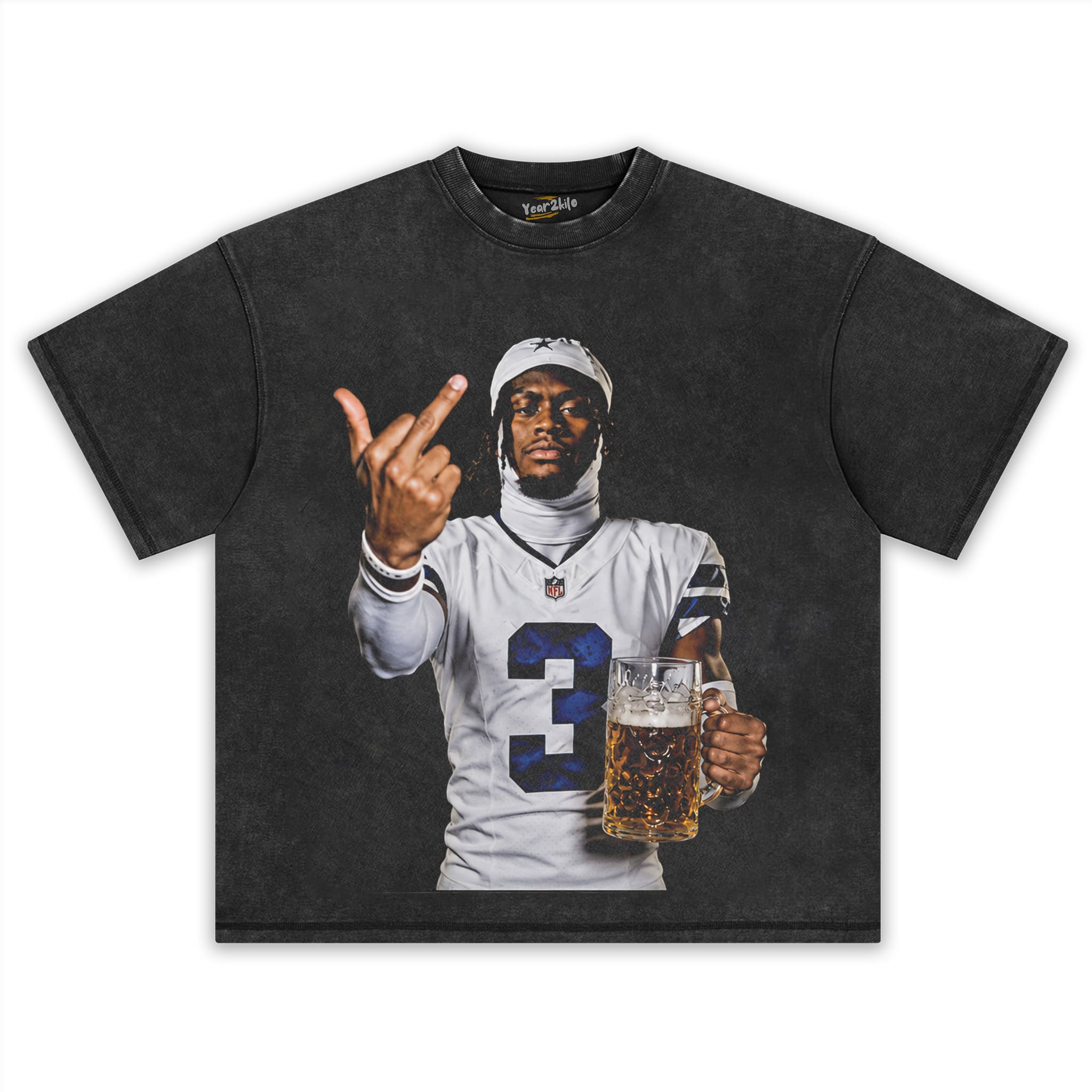 GEORGE PICKENS MIDDLE FINGER VINTAGE V4 TANK TOP & TEE & LONG SLEEVE & LAYERED LS & HOODIE