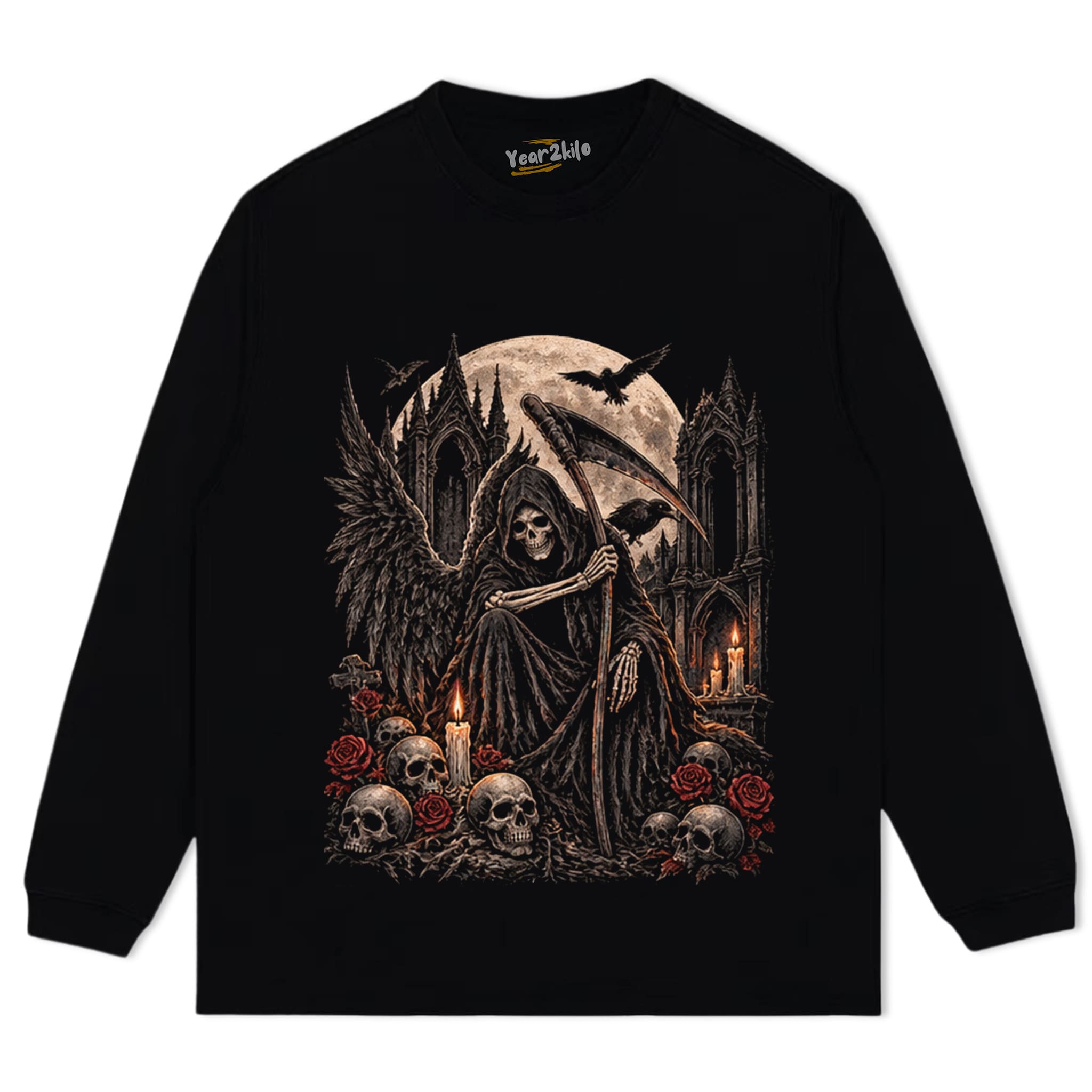 GRIM REAPER HALLOWEEN TANK TOP & TEE & LONG SLEEVE & LAYERED LS & HOODIE