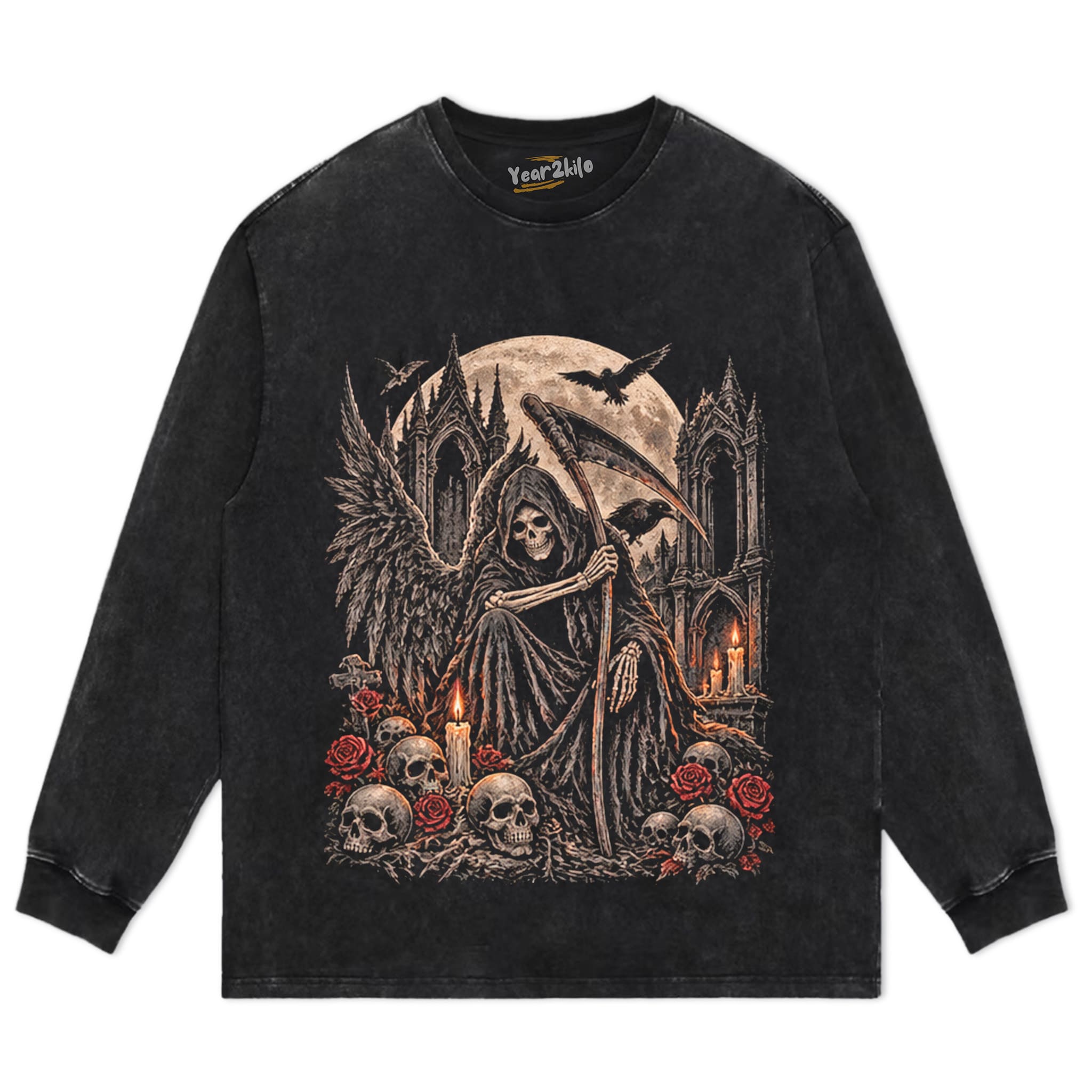 GRIM REAPER HALLOWEEN TANK TOP & TEE & LONG SLEEVE & LAYERED LS & HOODIE