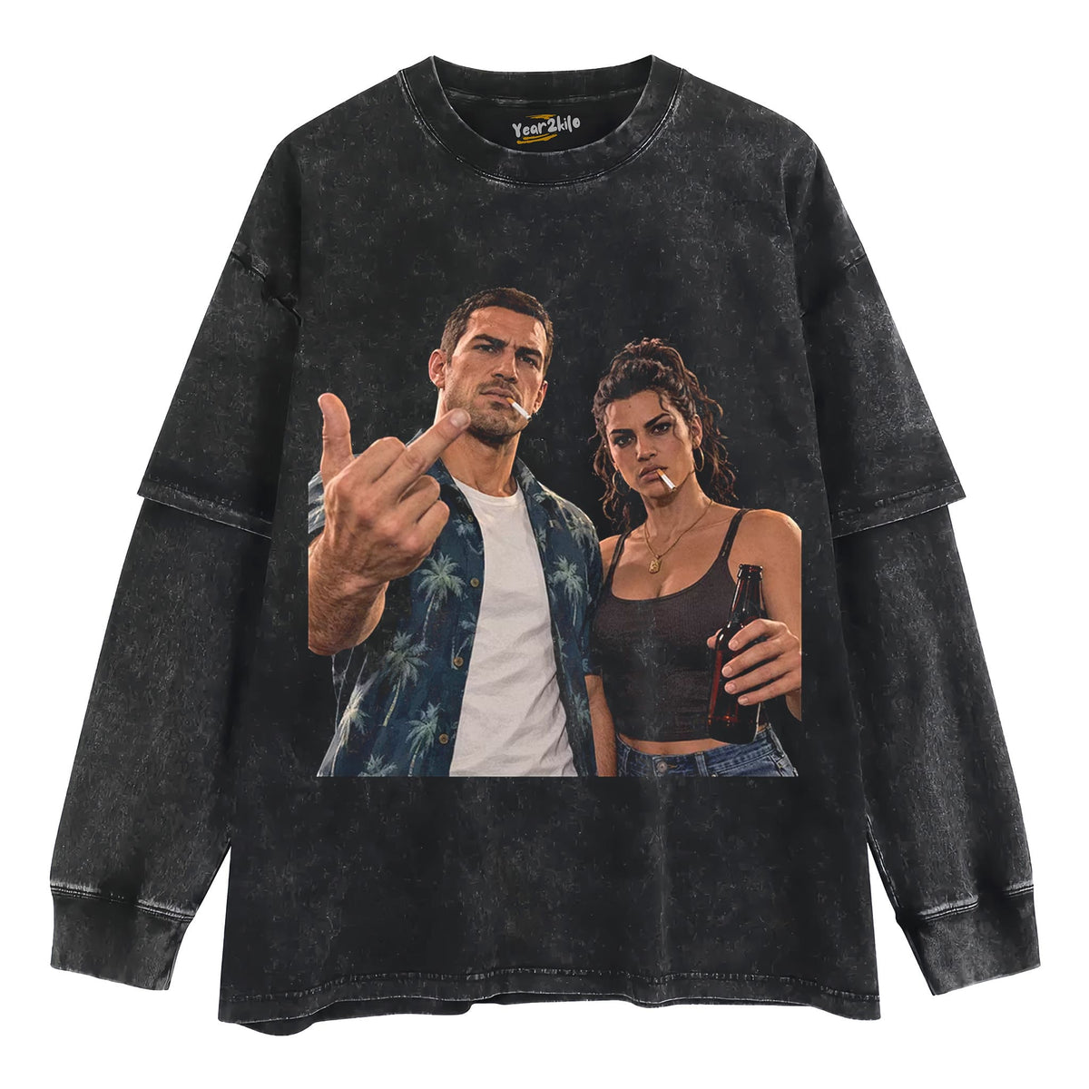 GTA VI & JASON DUVAL & LUCIA CAMINOS V3 TEE TANK TOP & TEE & LONG SLEEVE & LAYERED LS & HOODIE