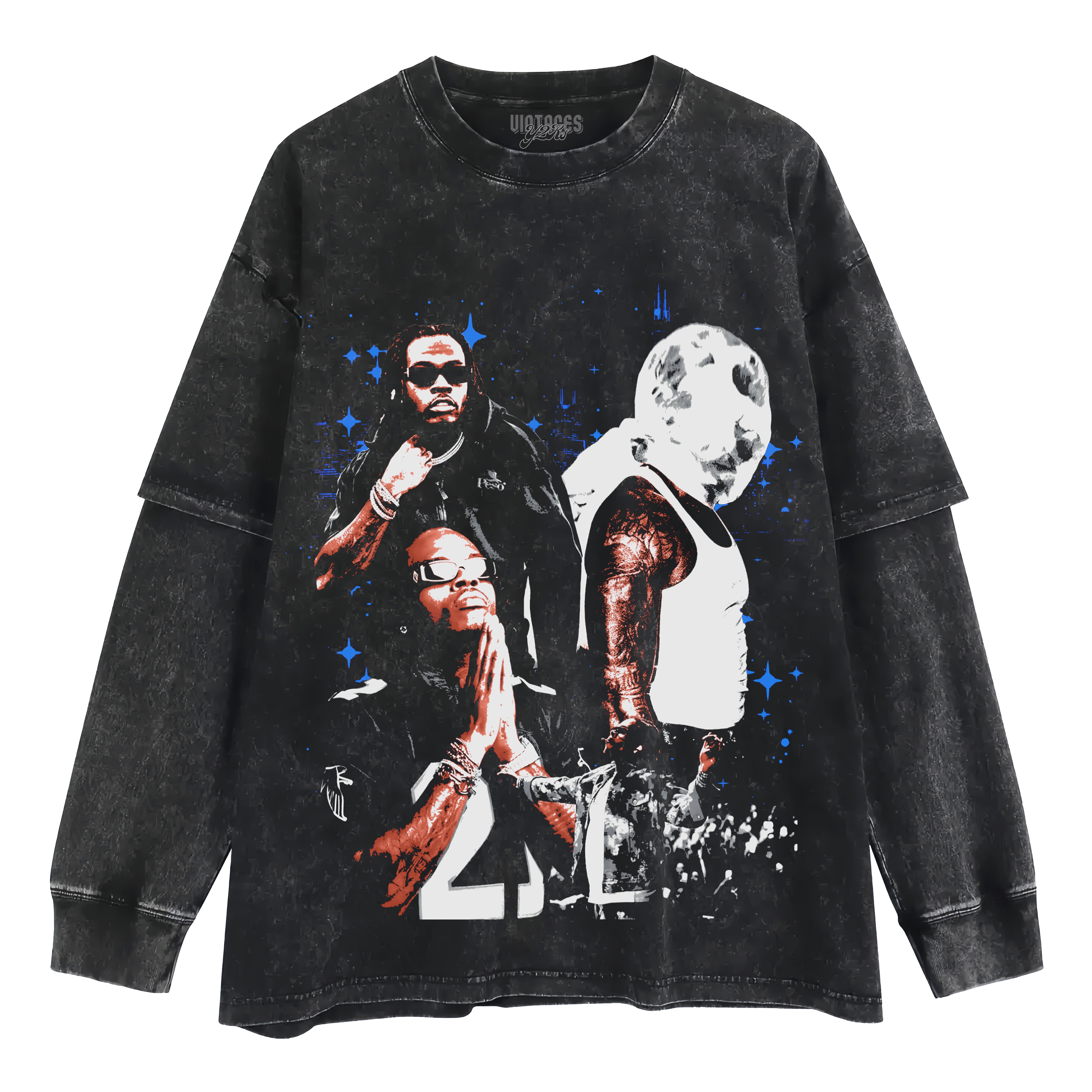 GUNNA ONE OF WUN GLOBE VINTAGE TANK TOP & TEE & LONG SLEEVE & LAYERED LS & HOODIE