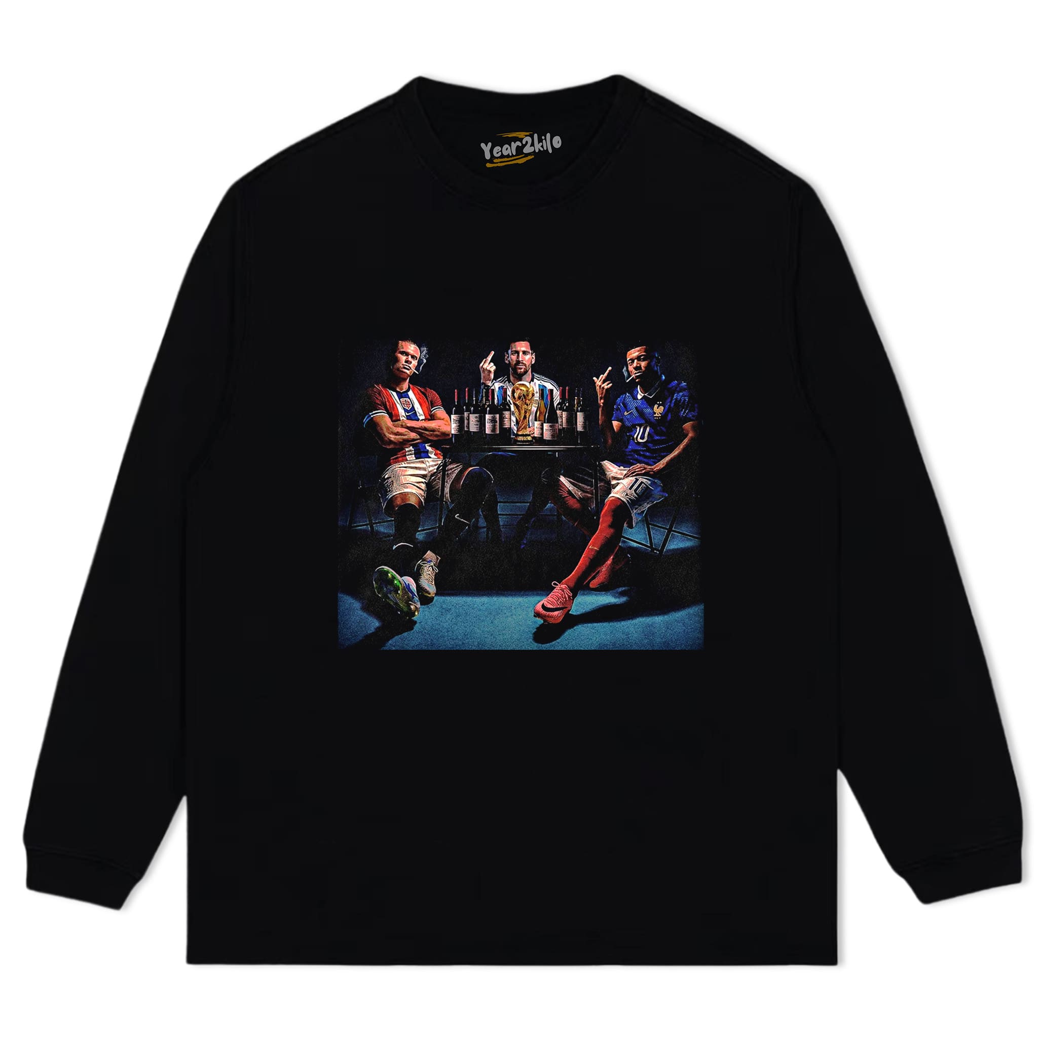 HAALAND & MESSI & MBAPPÉ TANK TOP & TEE & LONG SLEEVE & LAYERED LS & HOODIE