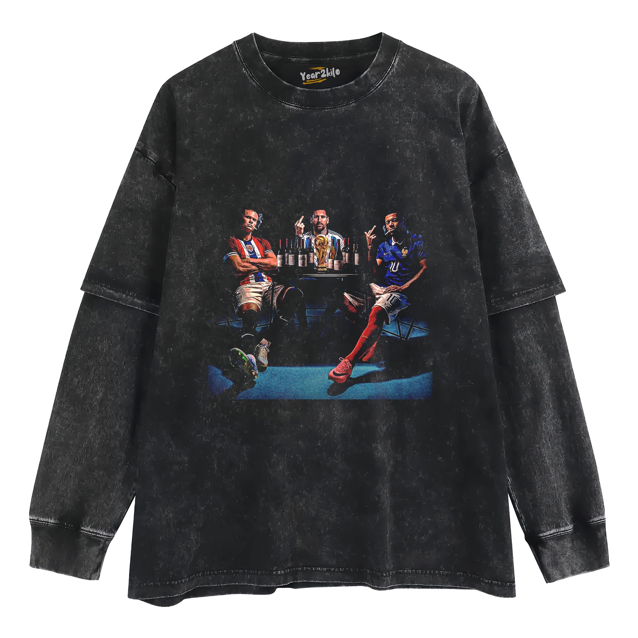HAALAND & MESSI & MBAPPÉ TANK TOP & TEE & LONG SLEEVE & LAYERED LS & HOODIE