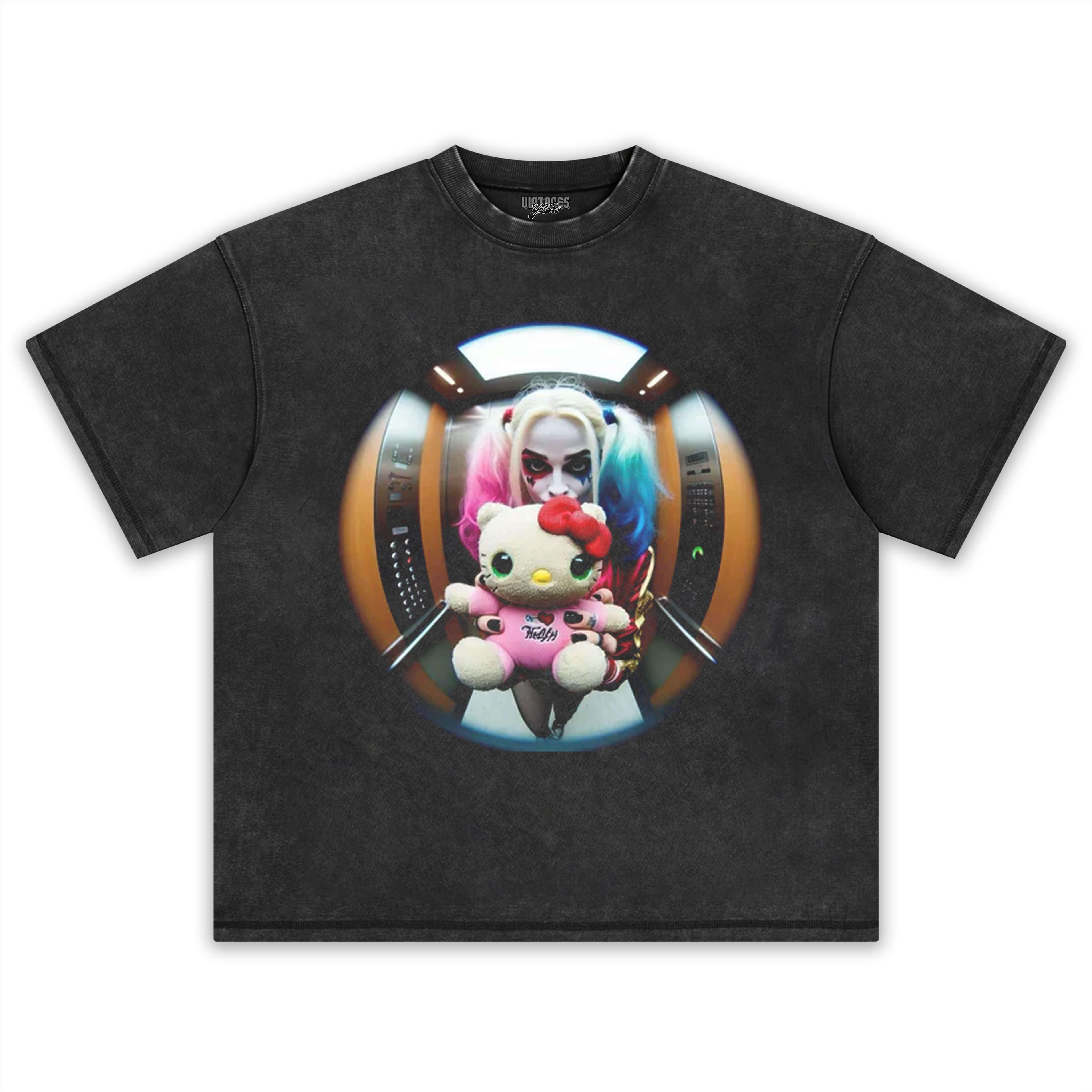 HARLEY QUINN & HELLO KITTY TEE