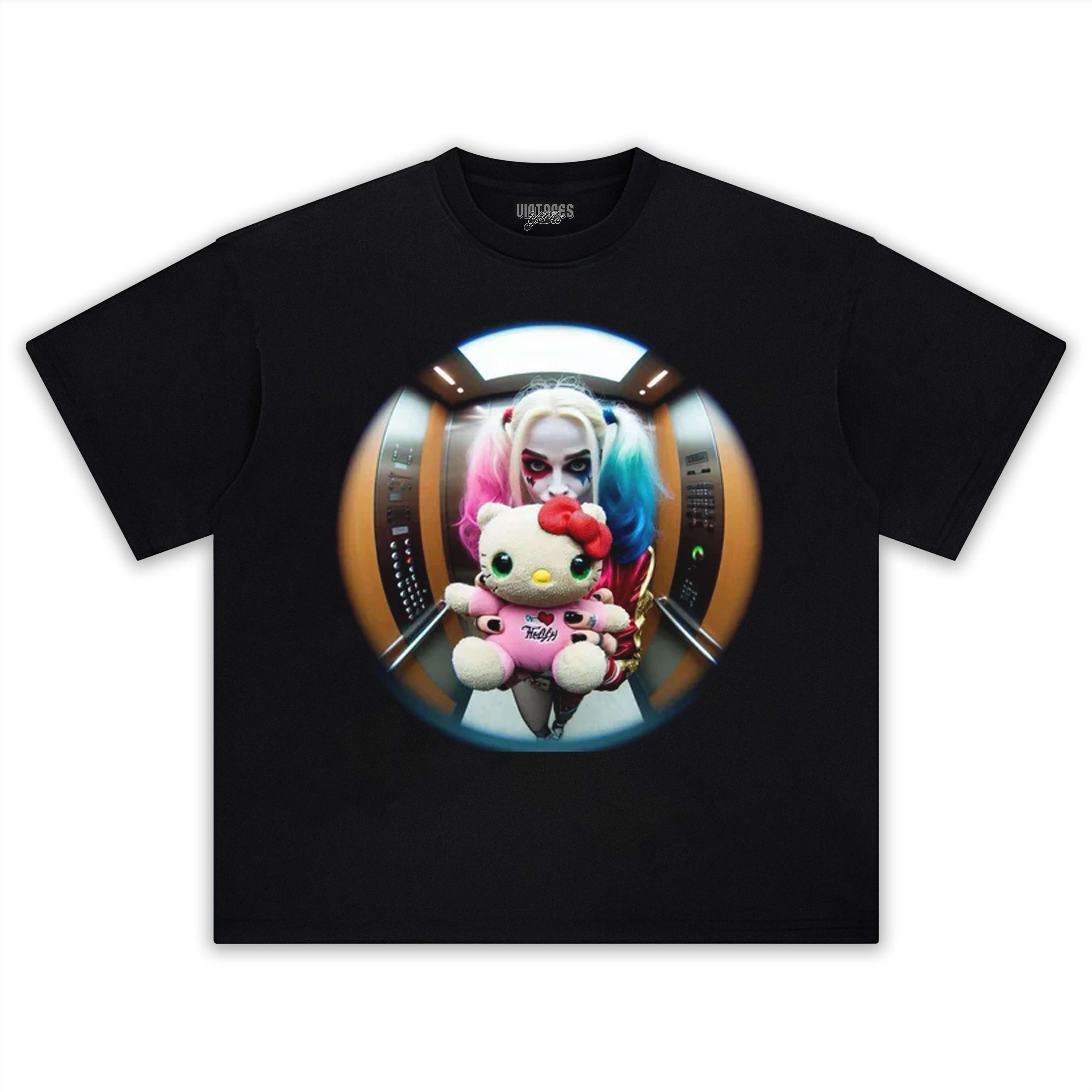 HARLEY QUINN & HELLO KITTY TEE