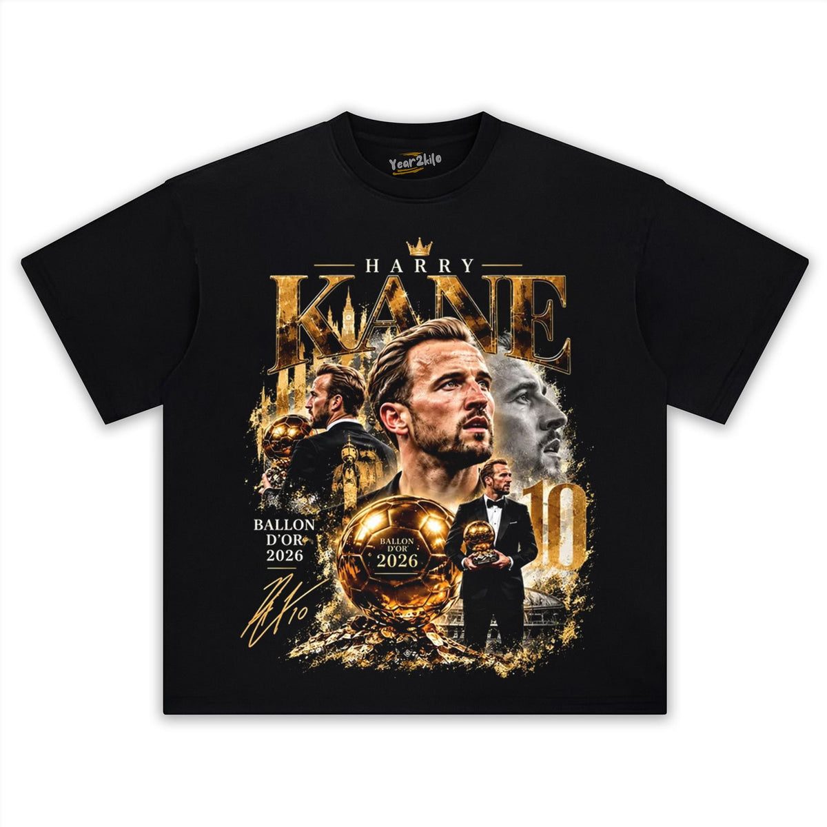 HARRY KANE 2026 BALLON D'OR TANK TOP & TEE & LONG SLEEVE & LAYERED LS & HOODIE