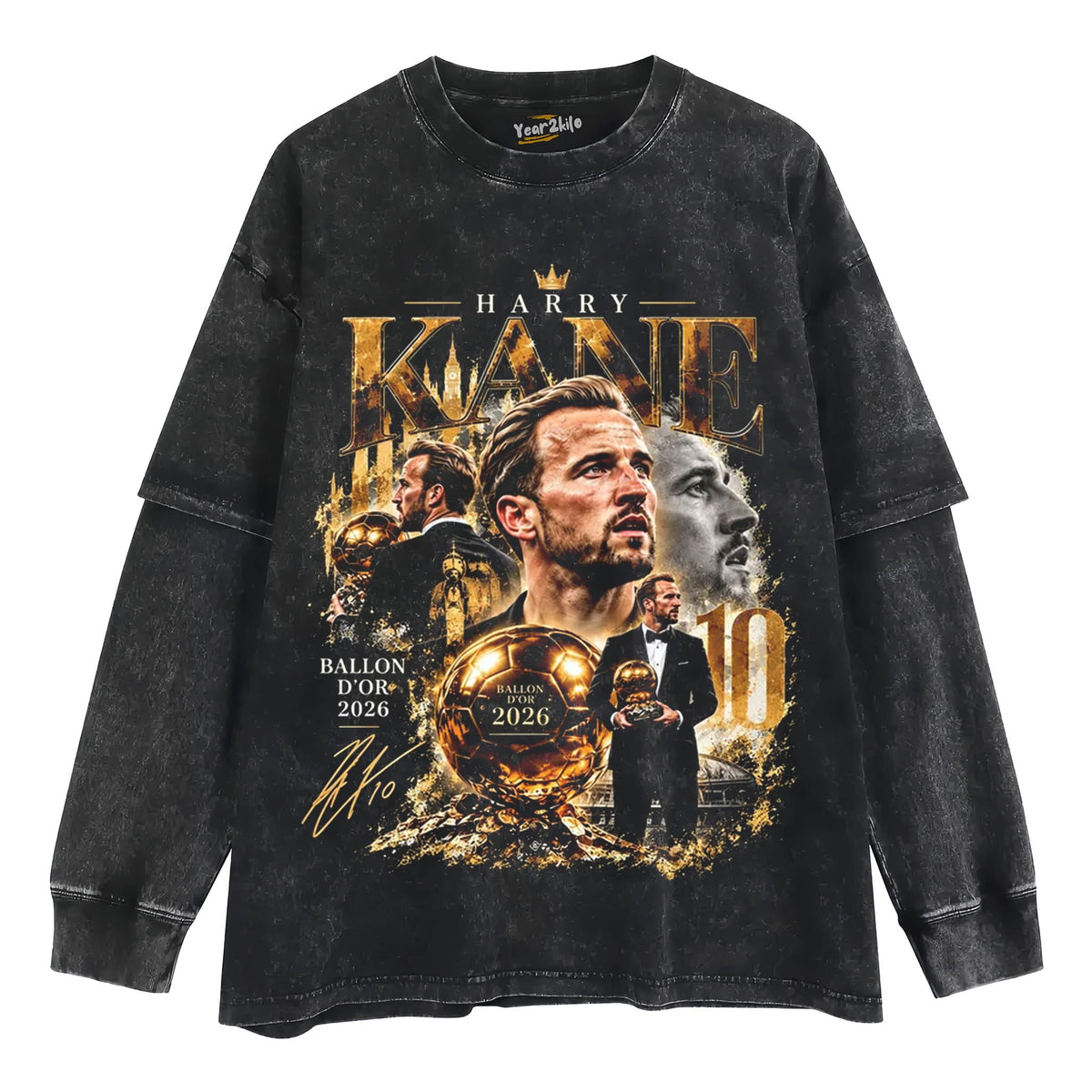 HARRY KANE 2026 BALLON D'OR TANK TOP & TEE & LONG SLEEVE & LAYERED LS & HOODIE