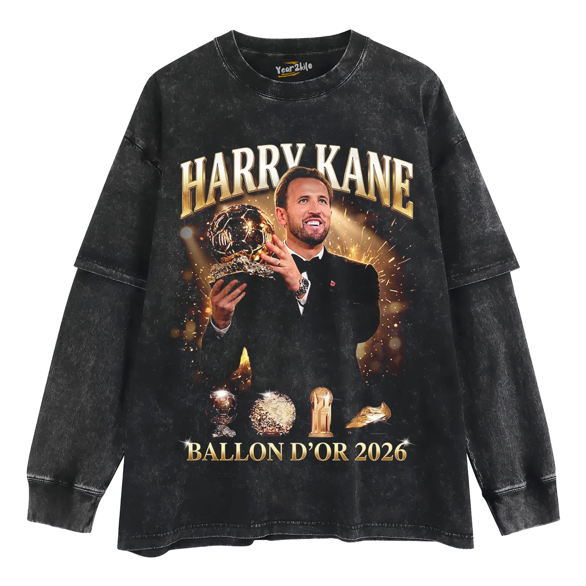 HARRY KANE BALLON D'OR 2026 V8 TANK TOP & TEE & LONG SLEEVE & LAYERED LS & HOODIE
