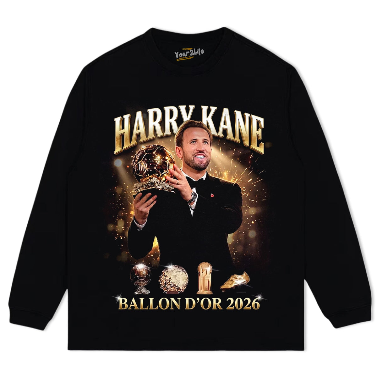 HARRY KANE BALLON D'OR 2026 V8 TANK TOP & TEE & LONG SLEEVE & LAYERED LS & HOODIE