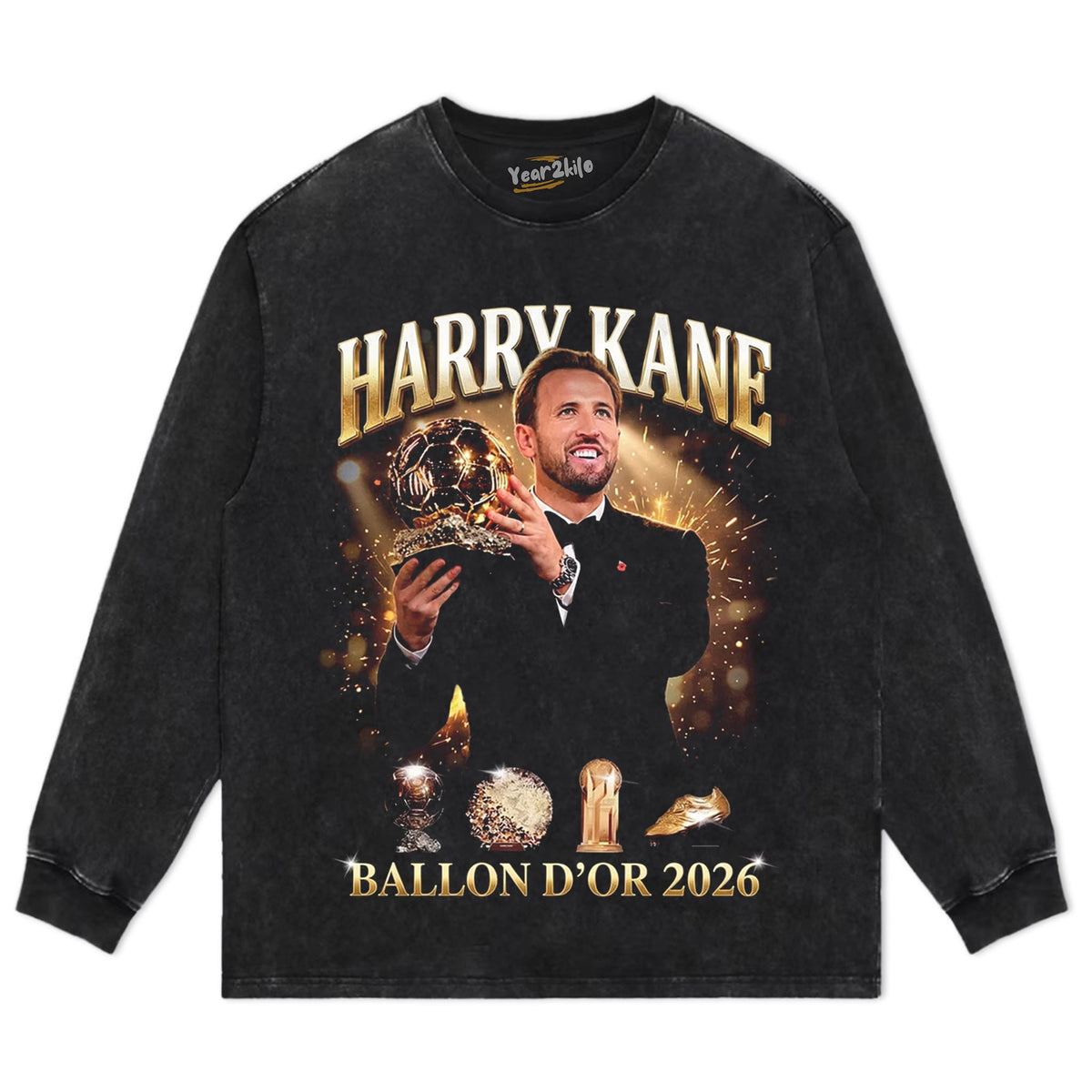HARRY KANE BALLON D'OR 2026 V8 TANK TOP & TEE & LONG SLEEVE & LAYERED LS & HOODIE
