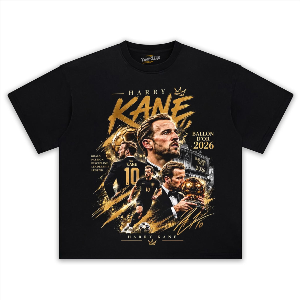 HARRY KANE BALLON D'OR V2 TANK TOP & TEE & LONG SLEEVE & LAYERED LS & HOODIE