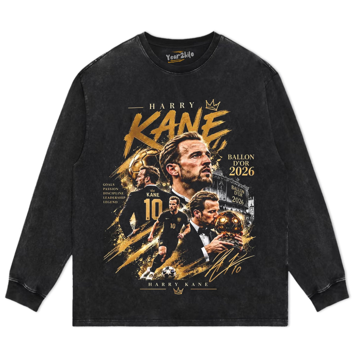 HARRY KANE BALLON D'OR V2 TANK TOP & TEE & LONG SLEEVE & LAYERED LS & HOODIE