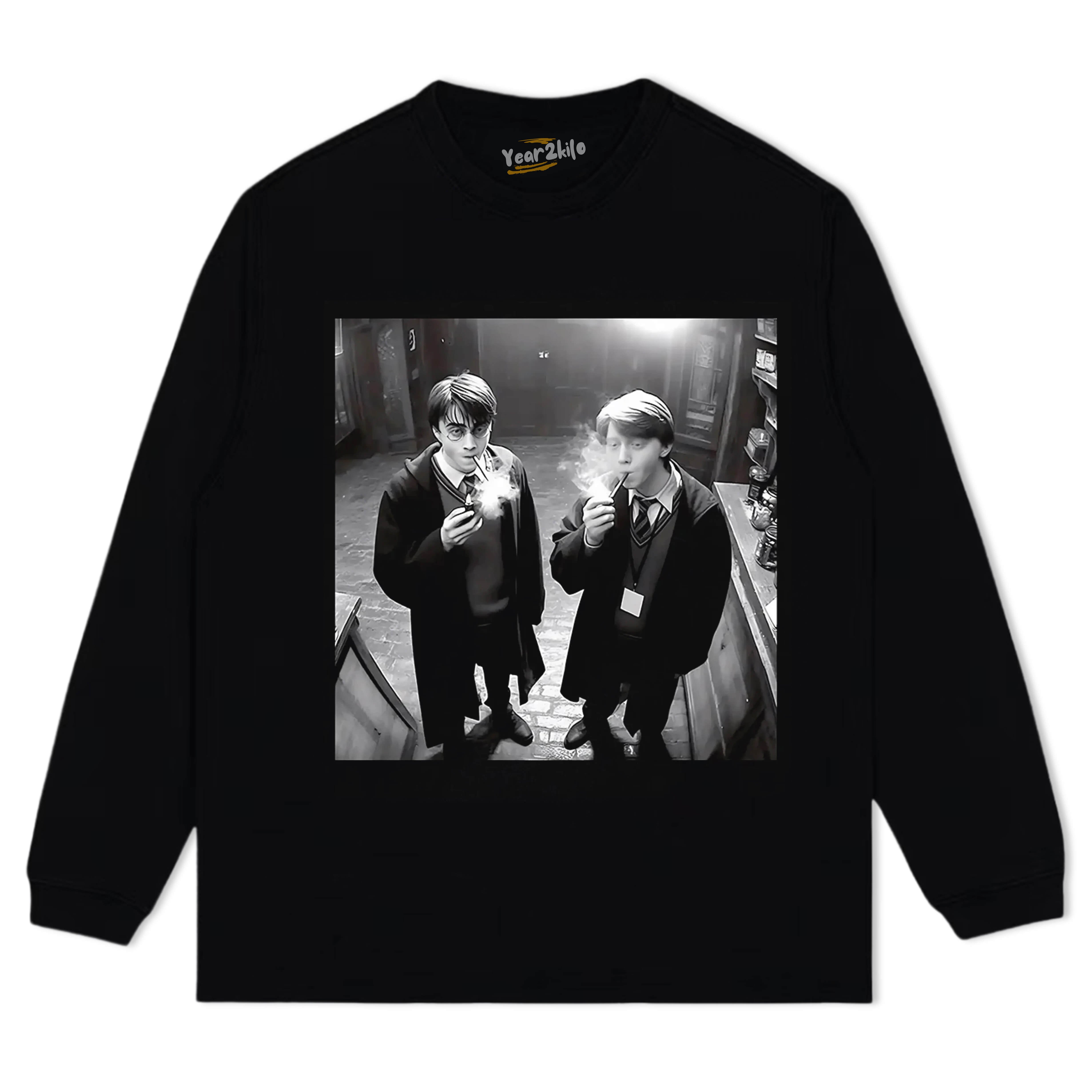 HARRY AND RON SMOKING TEE & LS & HOODIE