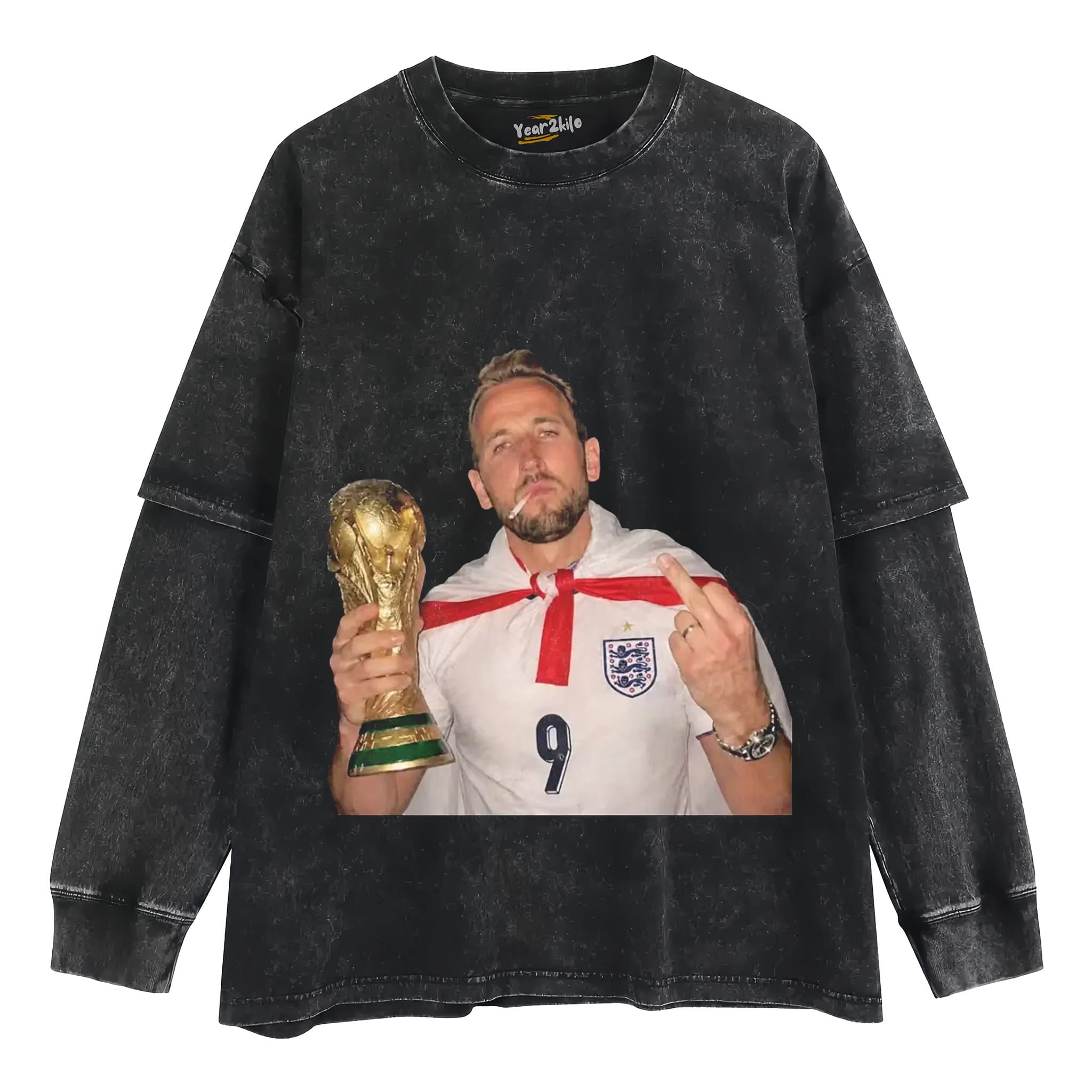 HARRY KANE ENGLAND V3 TANK TOP & TEE & LONG SLEEVE & LAYERED LS & HOODIE
