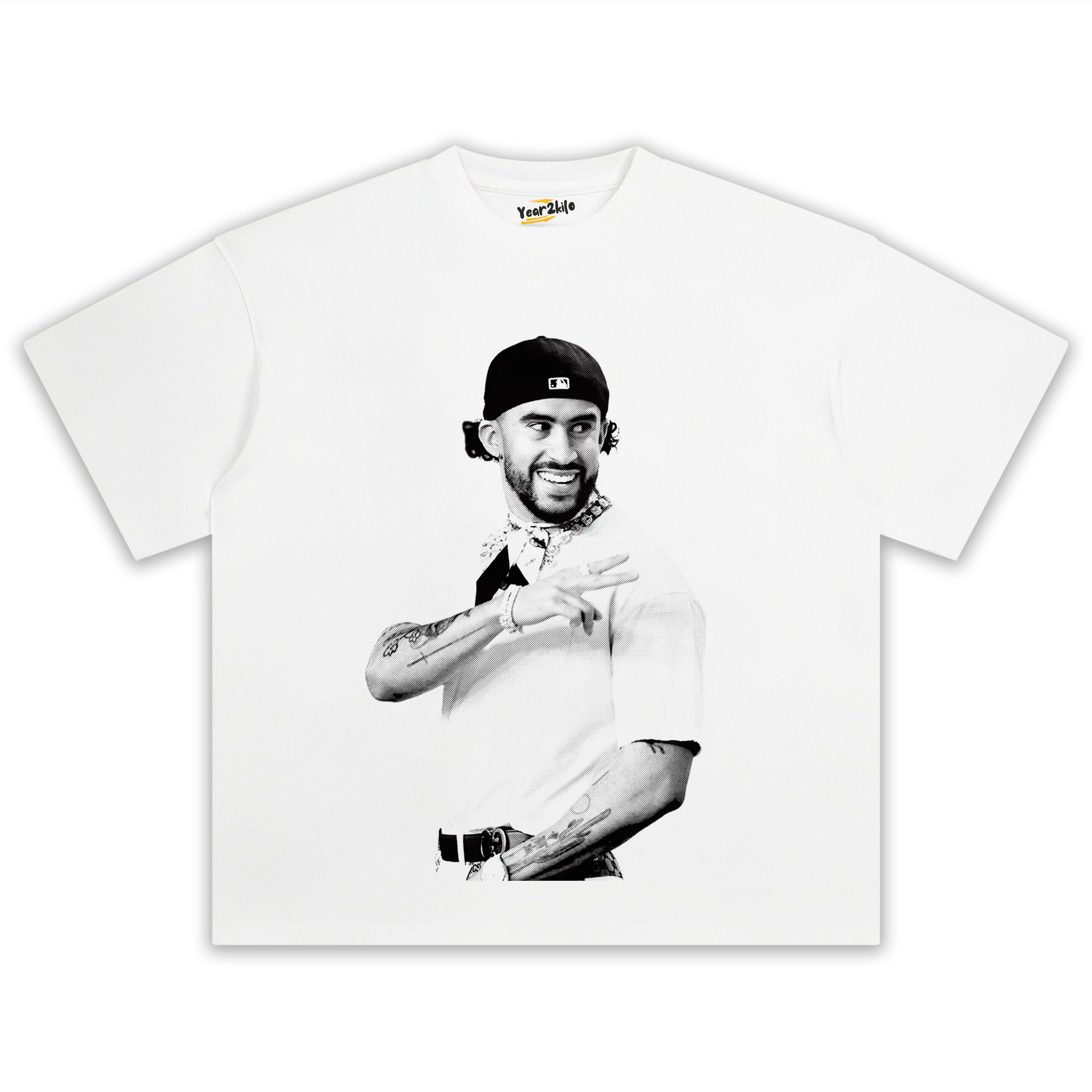 BAD BUNNY WHITE TEE