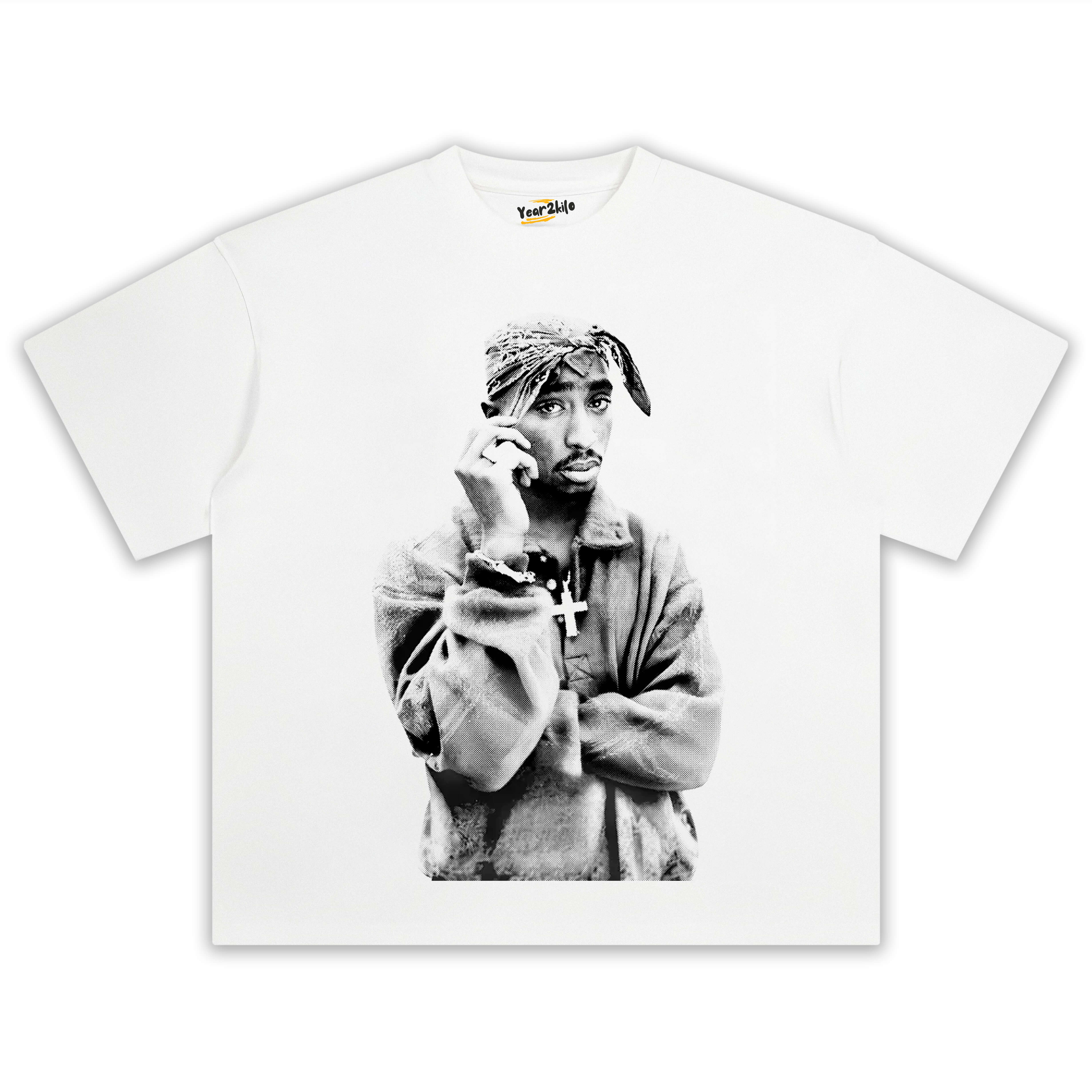 2 PAC WHITE TEE