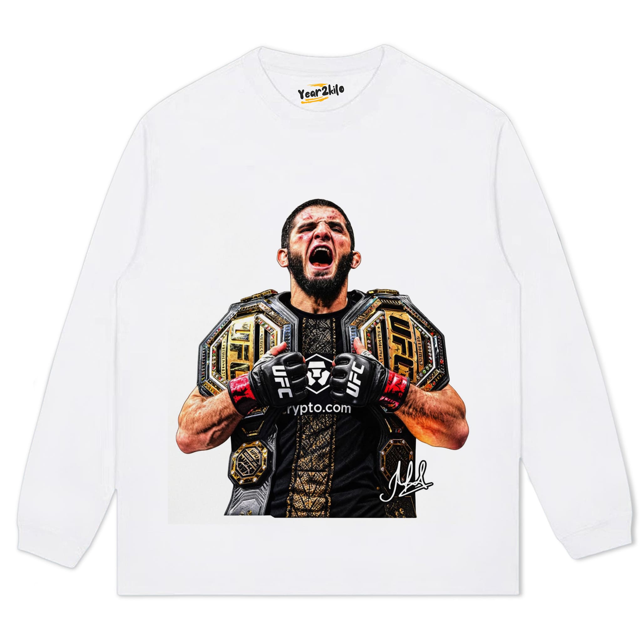 ISLAM MAKHACHEV - DOUBLE CHAMP TANK TOP & TEE & LONG SLEEVE & LAYERED LS & HOODIE
