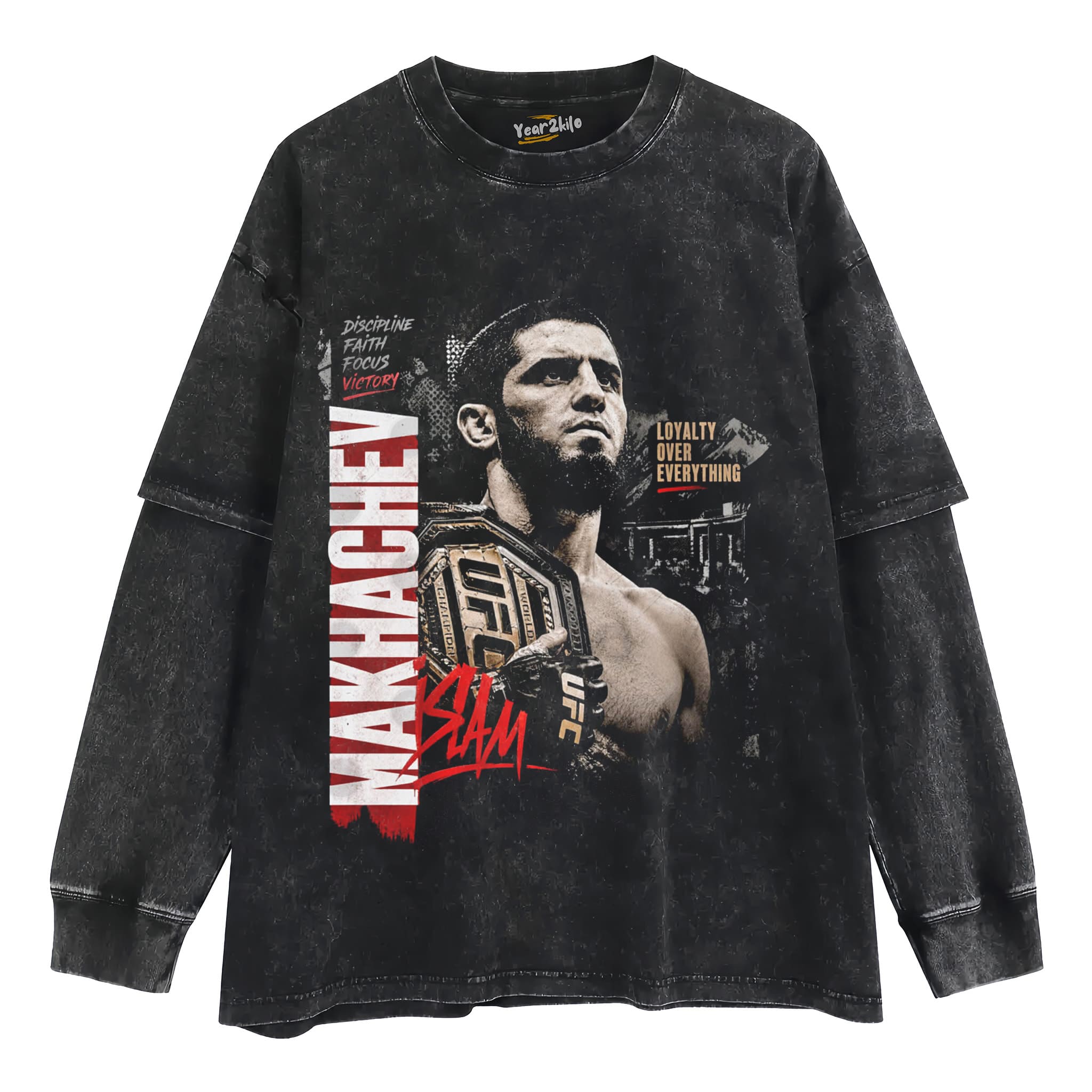 ISLAM MAKHACHEV - DOUBLE CHAMP V2 TANK TOP & TEE & LONG SLEEVE & LAYERED LS & HOODIE