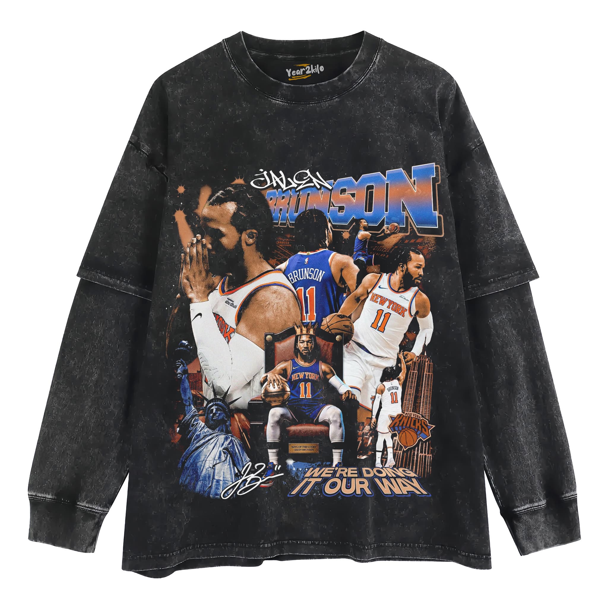 JALEN BRUNSON - NEW YORK CHAMPION 2026 TANK TOP & TEE & LONG SLEEVE & LAYERED LS & HOODIE