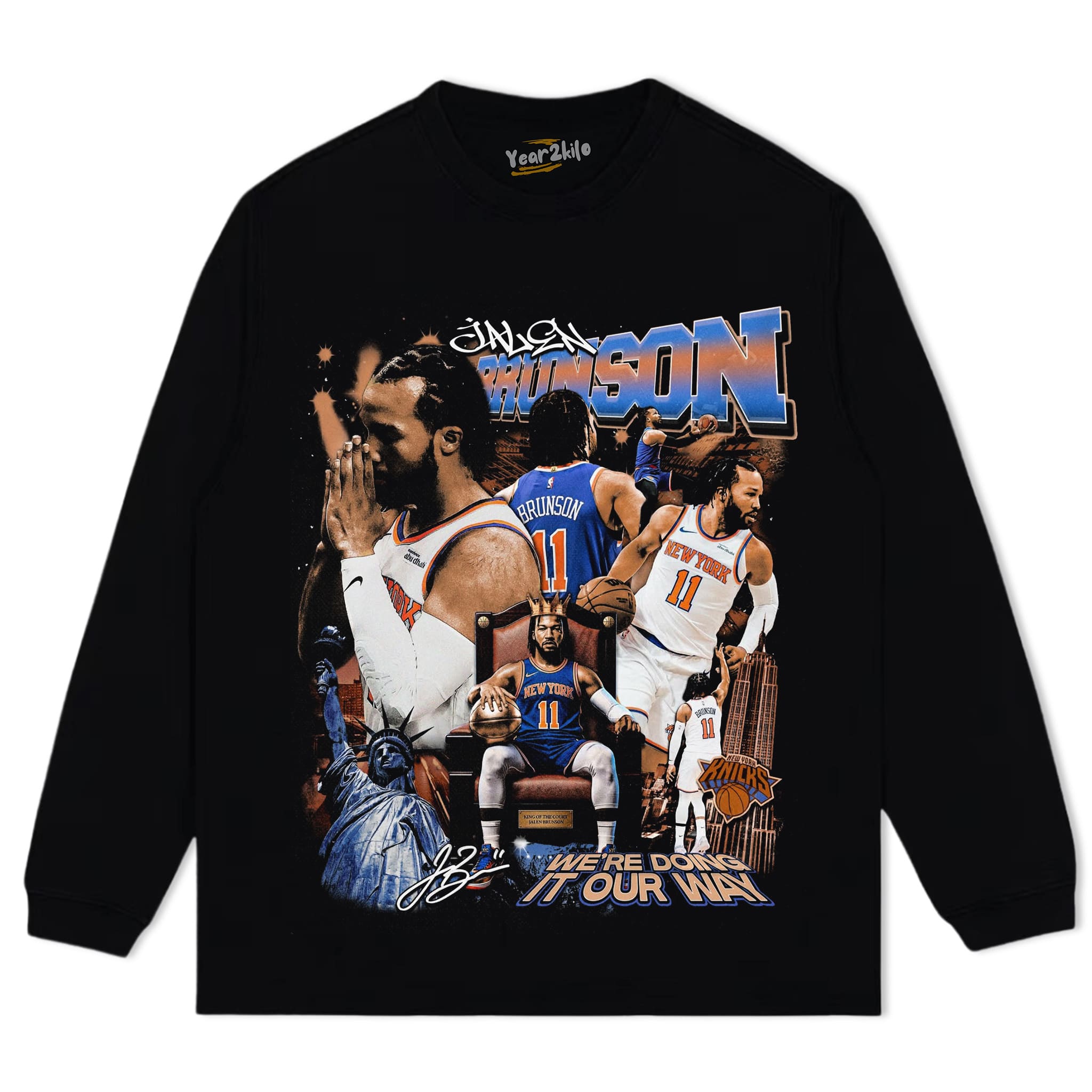 JALEN BRUNSON - NEW YORK CHAMPION 2026 TANK TOP & TEE & LONG SLEEVE & LAYERED LS & HOODIE