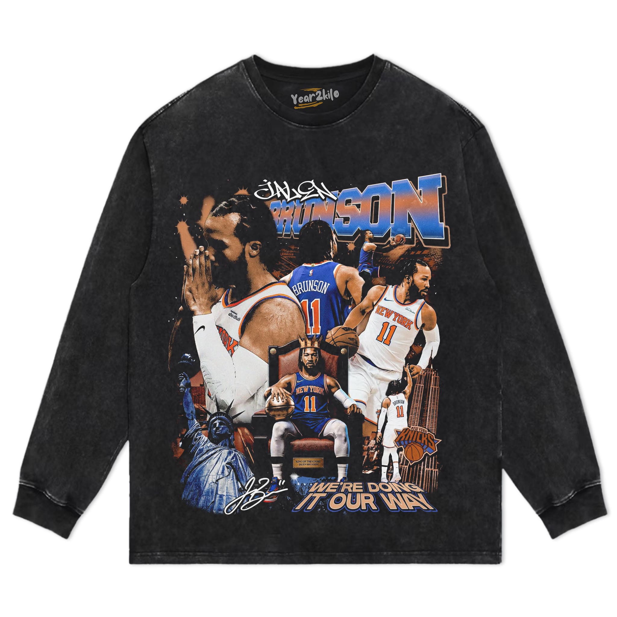 JALEN BRUNSON - NEW YORK CHAMPION 2026 TANK TOP & TEE & LONG SLEEVE & LAYERED LS & HOODIE