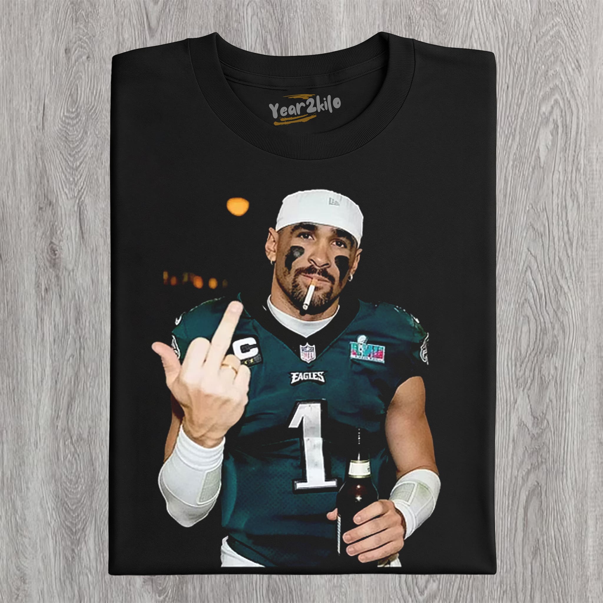 JALEN HURTS FOOTBALL FUNNY V1 TANK TOP & TEE & LONG SLEEVE & LAYERED LS & HOODIE