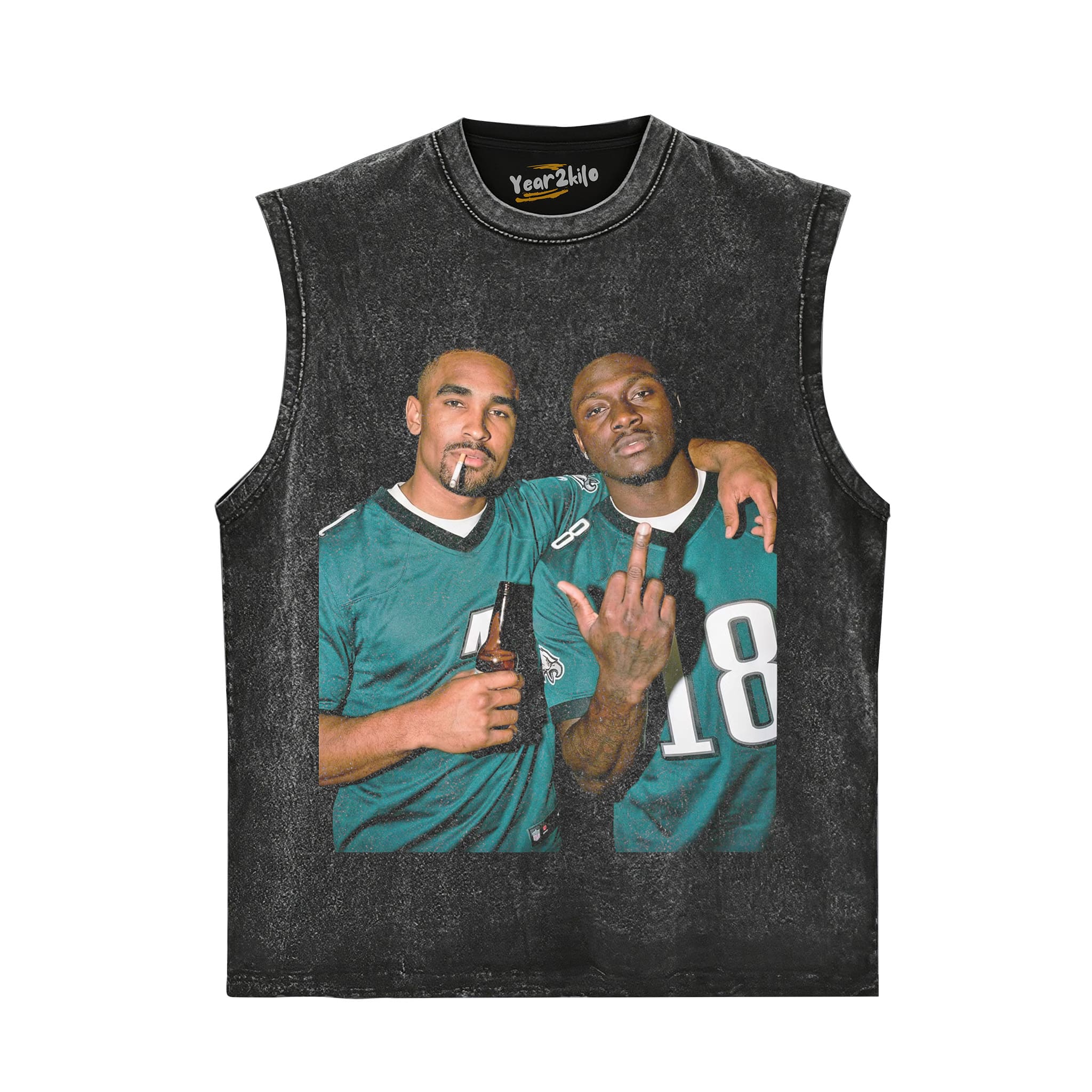 JALEN HURTS & A.J. BROWN FOOTBALL TANK TOP & TEE & LONG SLEEVE & LAYERED LS & HOODIE