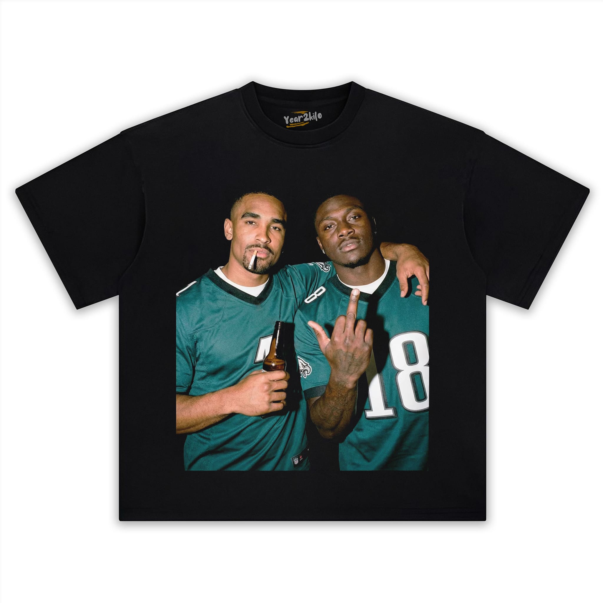 JALEN HURTS & A.J. BROWN FOOTBALL TANK TOP & TEE & LONG SLEEVE & LAYERED LS & HOODIE