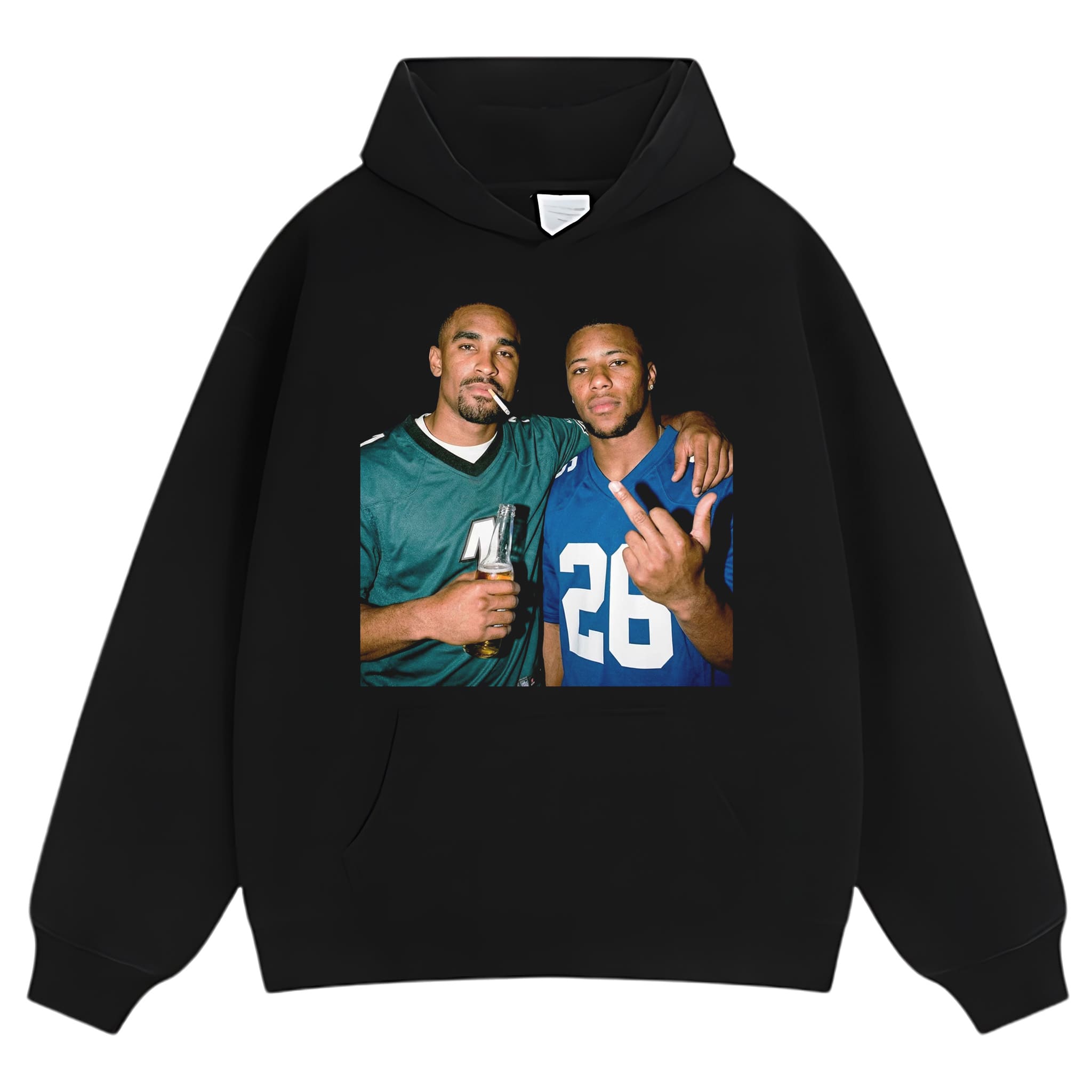 JALEN HURTS & SAQUON BARKLEY FOOTBALL TANK TOP & TEE & LONG SLEEVE & LAYERED LS & HOODIE