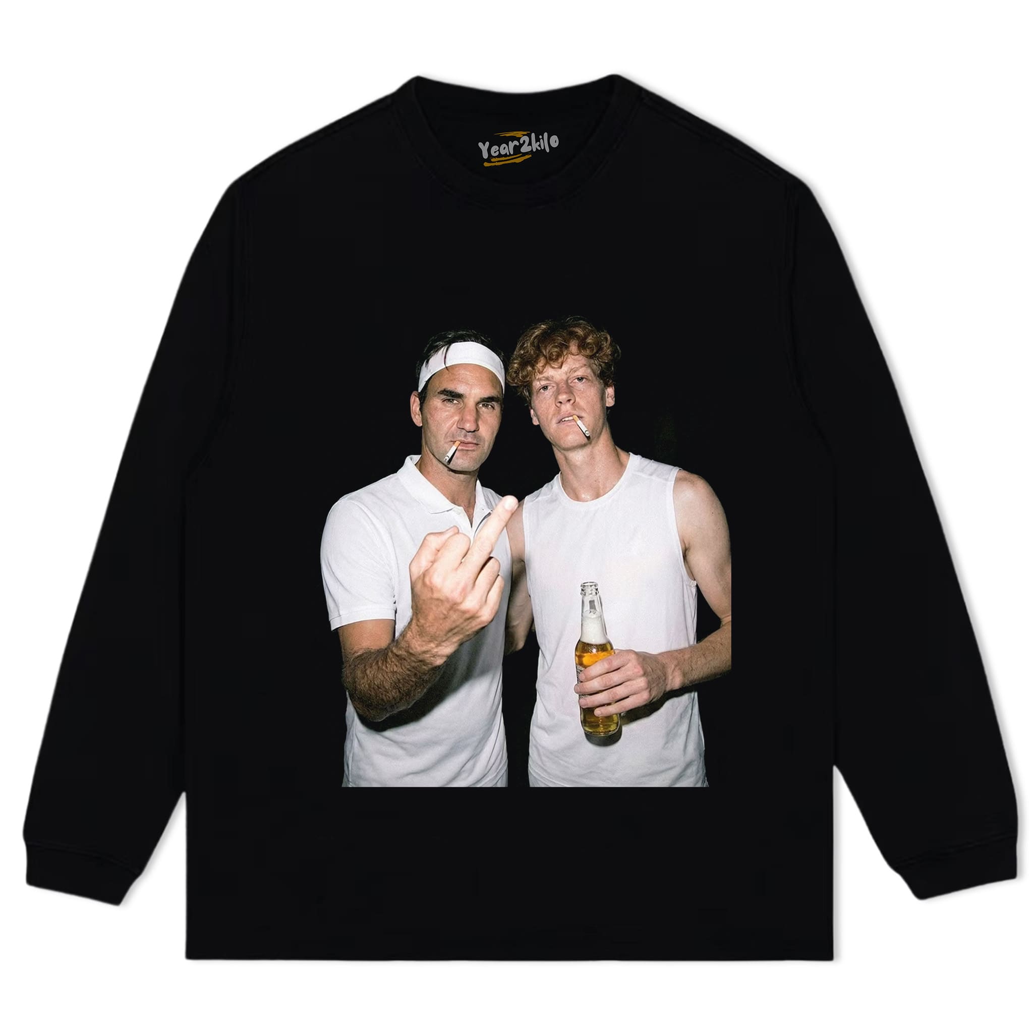 JANNIK SINNER & ROGER FEDERER 2026 VINTAGE TANK TOP & TEE & LONG SLEEVE & LAYERED LS & HOODIE