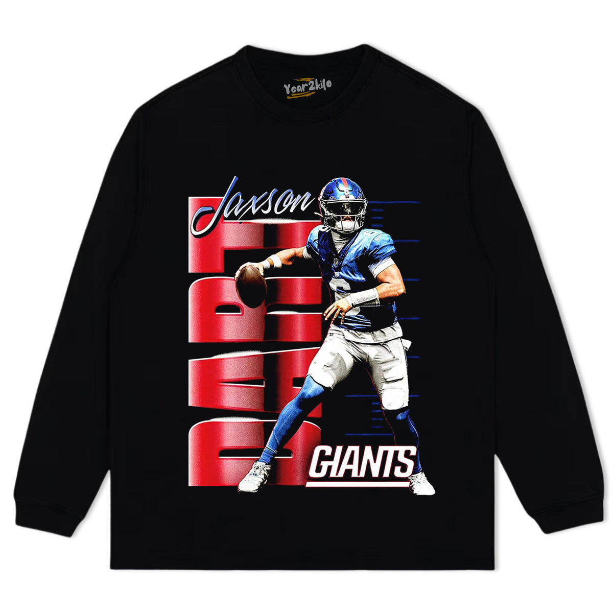 JAXSON DART NEW YORK GIANTS CELEBRATION TEE & LS & HOODIE