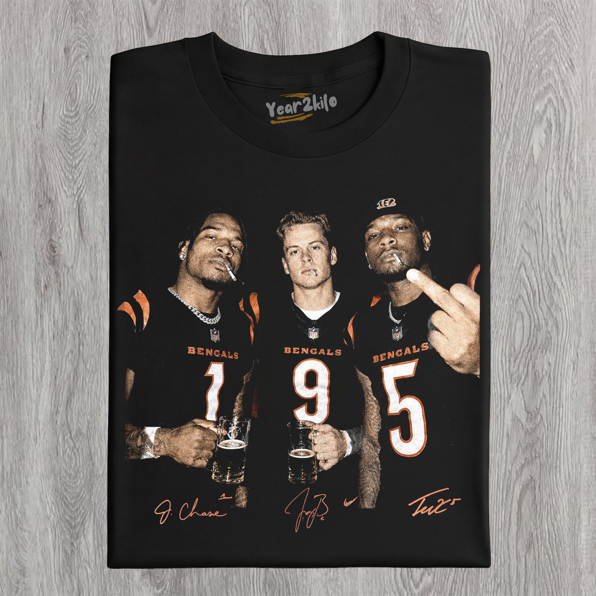 JA’MARR CHASE & JOE BURROW & TEE HIGGINS TANK TOP & TEE & LONG SLEEVE & LAYERED LS & HOODIE