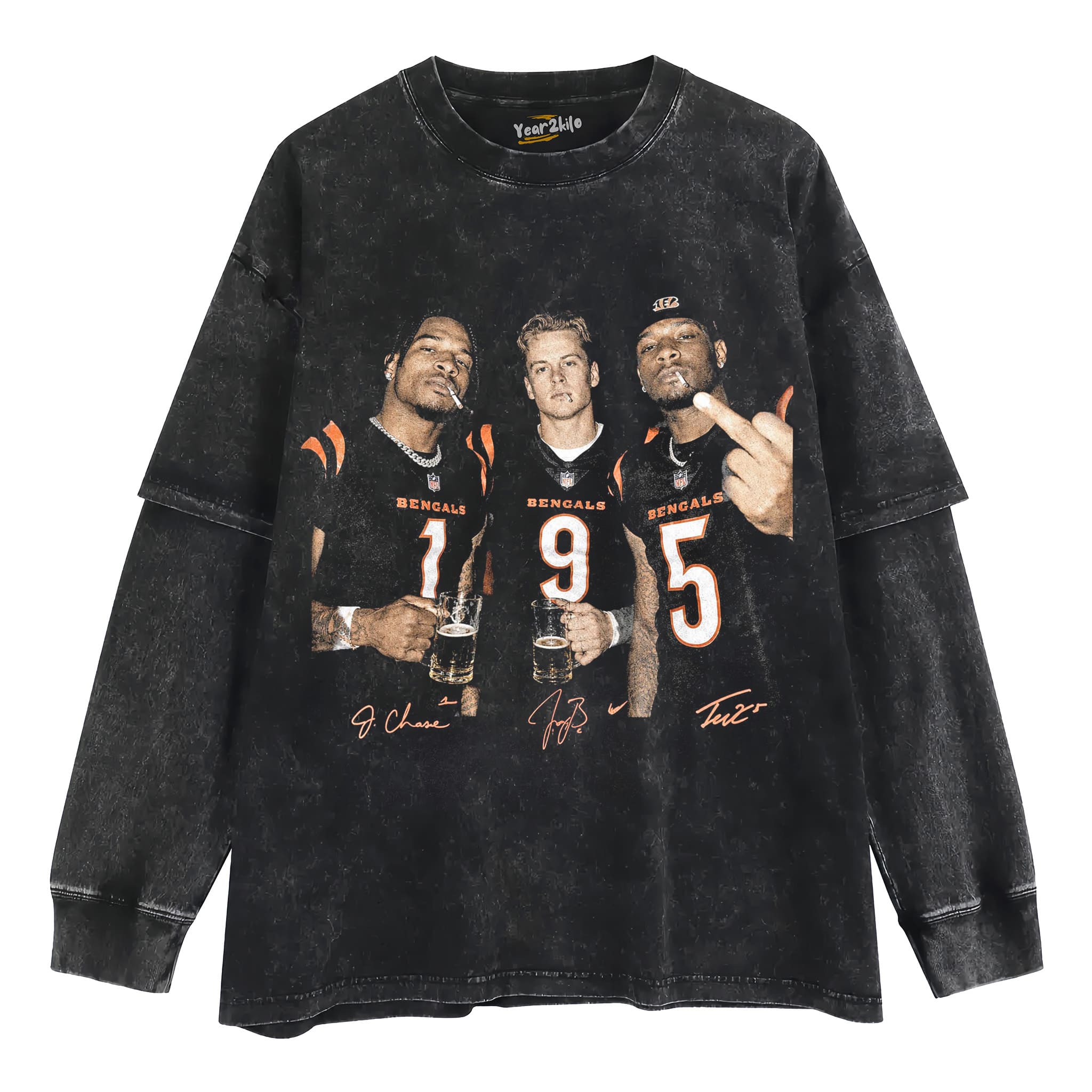 JA’MARR CHASE & JOE BURROW & TEE HIGGINS TANK TOP & TEE & LONG SLEEVE & LAYERED LS & HOODIE