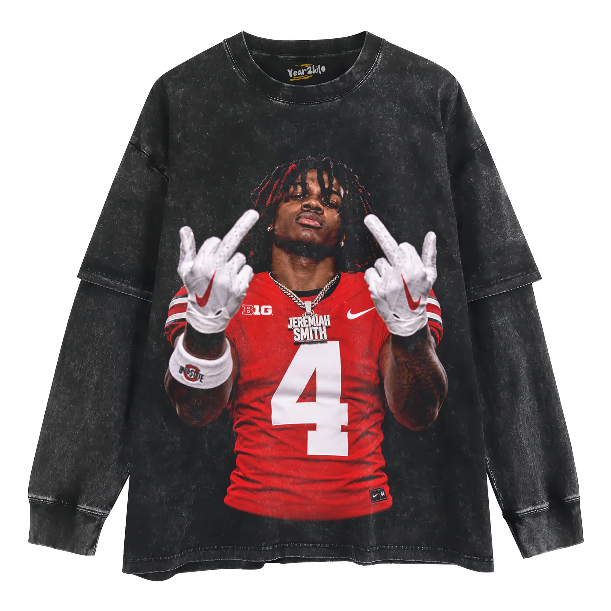 JEREMIAH SMITH - MIDDLE FINGER TANK TOP & TEE & LONG SLEEVE & LAYERED LS & HOODIE