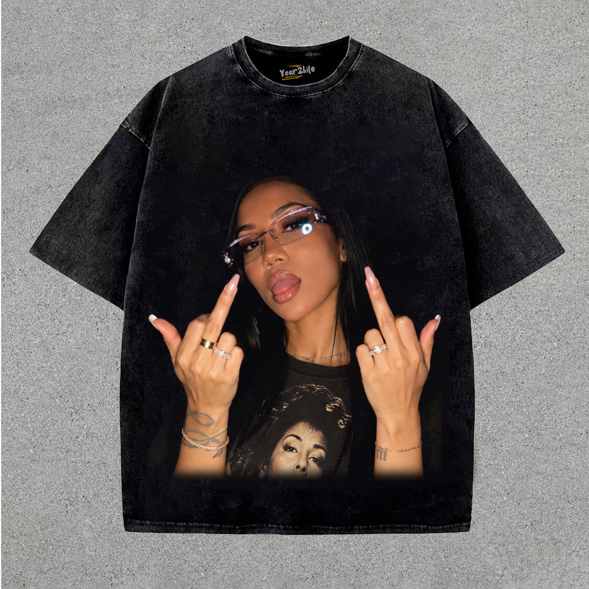 JHENÉ AIKO - MIDDLE FINGER V3 TANK TOP & TEE & LONG SLEEVE & LAYERED LS & HOODIE