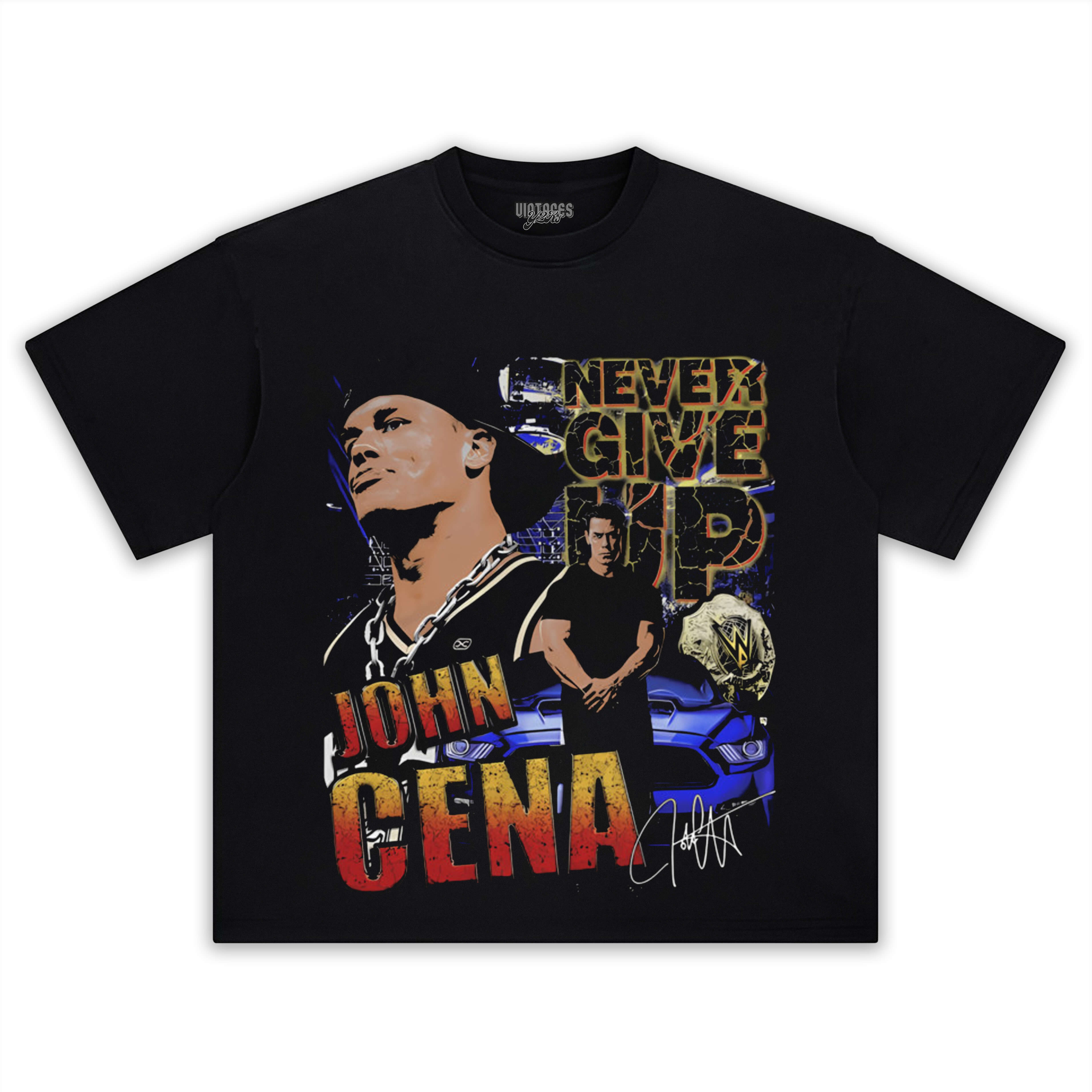 JOHN CENA NEVER GIVE UP TEE & LS & HOODIE