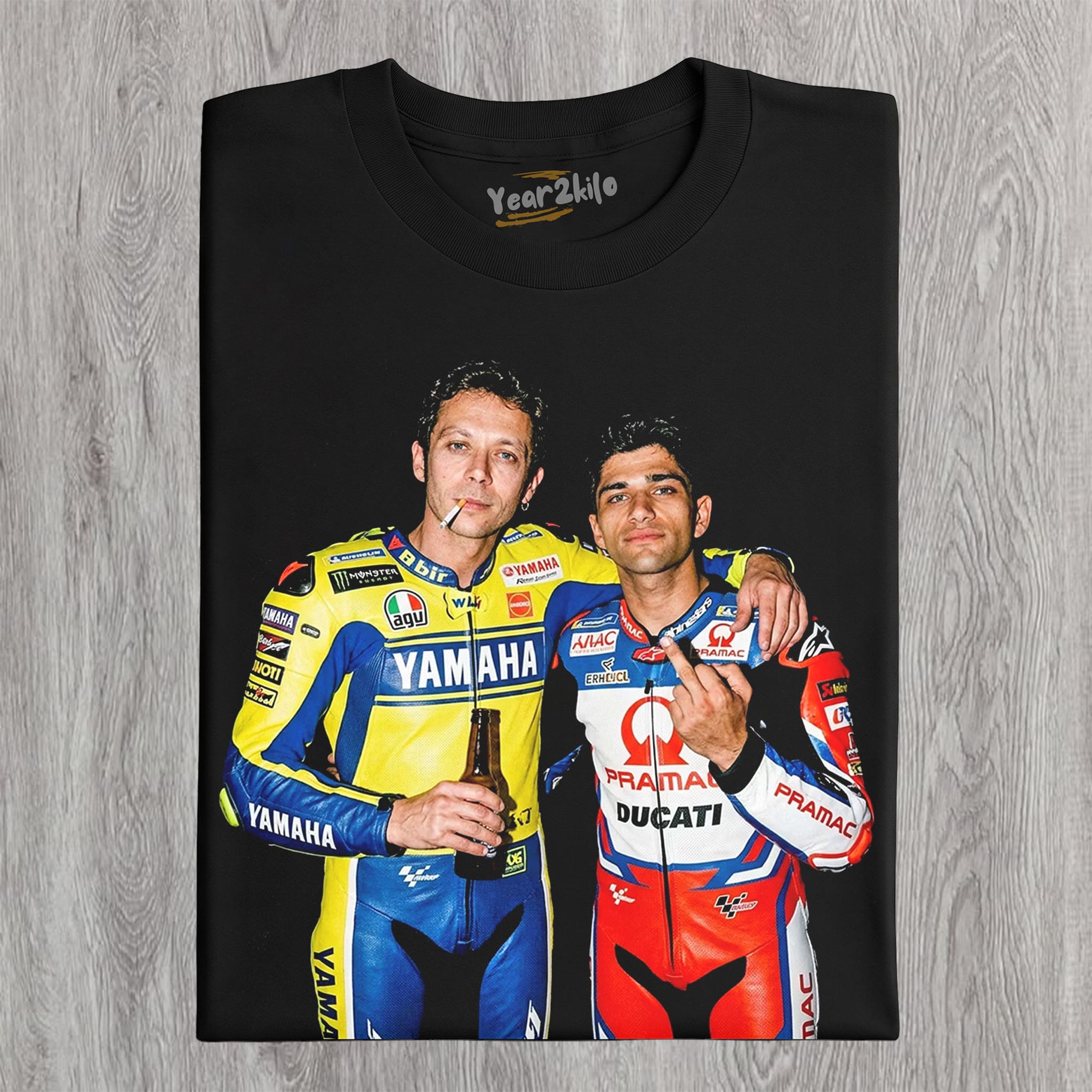 JORGE MARTÍN & VALENTINO ROSSI MOTO GP TANK TOP & TEE & LONG SLEEVE & LAYERED LS & HOODIE
