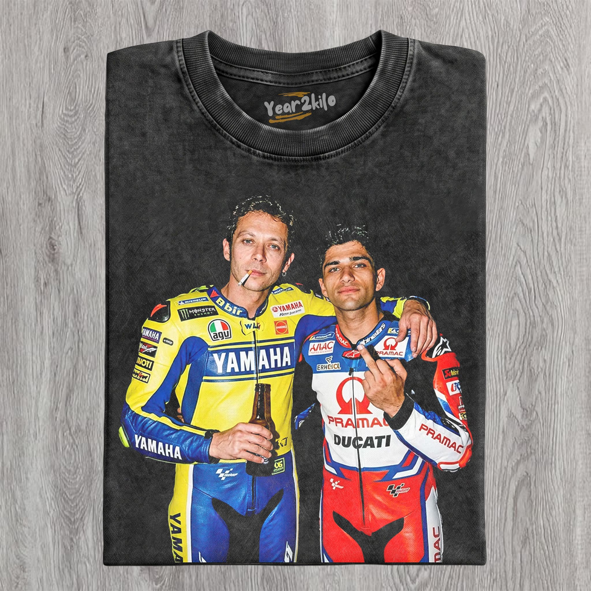 JORGE MARTÍN & VALENTINO ROSSI MOTO GP TANK TOP & TEE & LONG SLEEVE & LAYERED LS & HOODIE