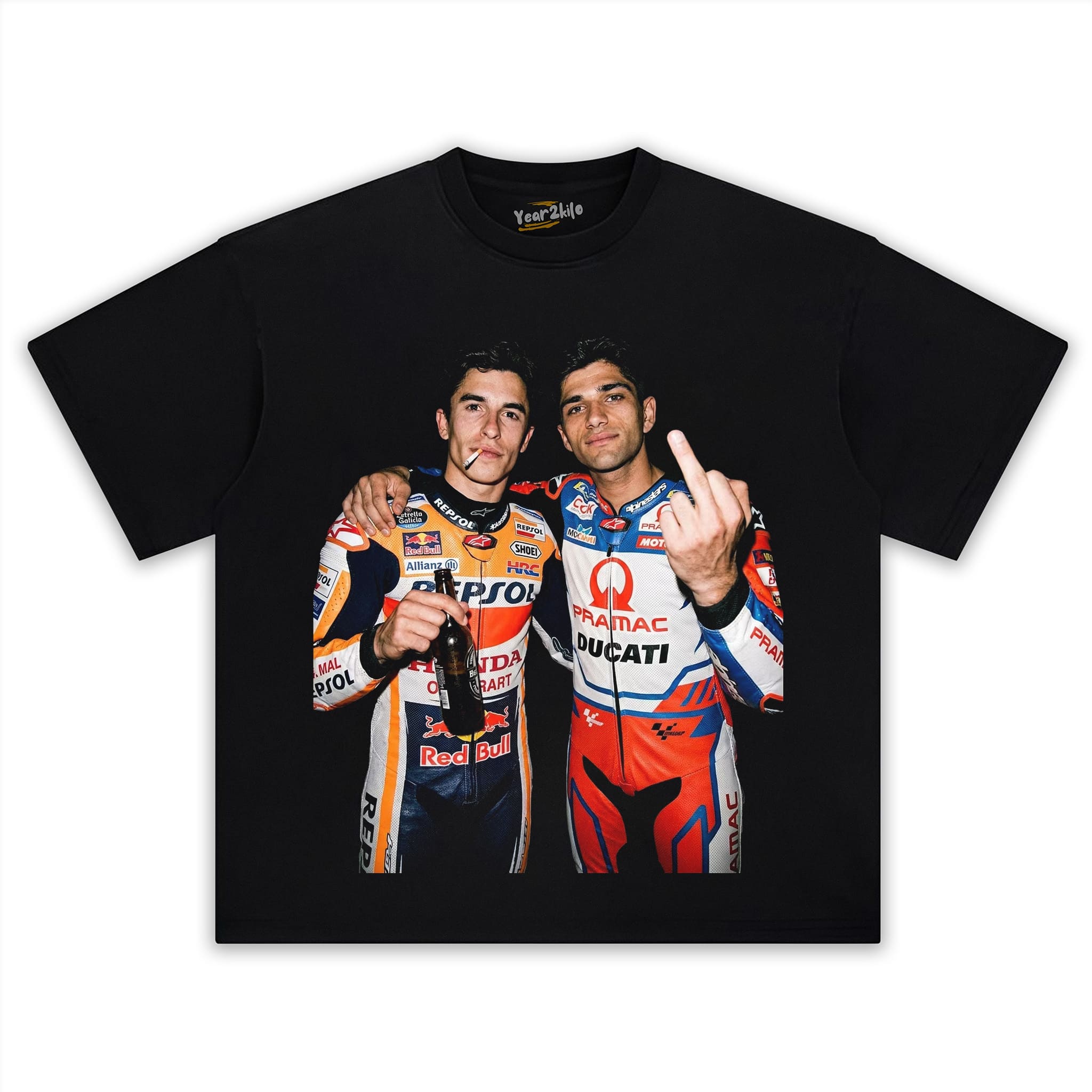 JORGE MARTÍN & MARC MÁRQUEZ MOTO GP THE SILVERSTONE SHOWDOWN TANK TOP & TEE & LONG SLEEVE & LAYERED LS & HOODIE