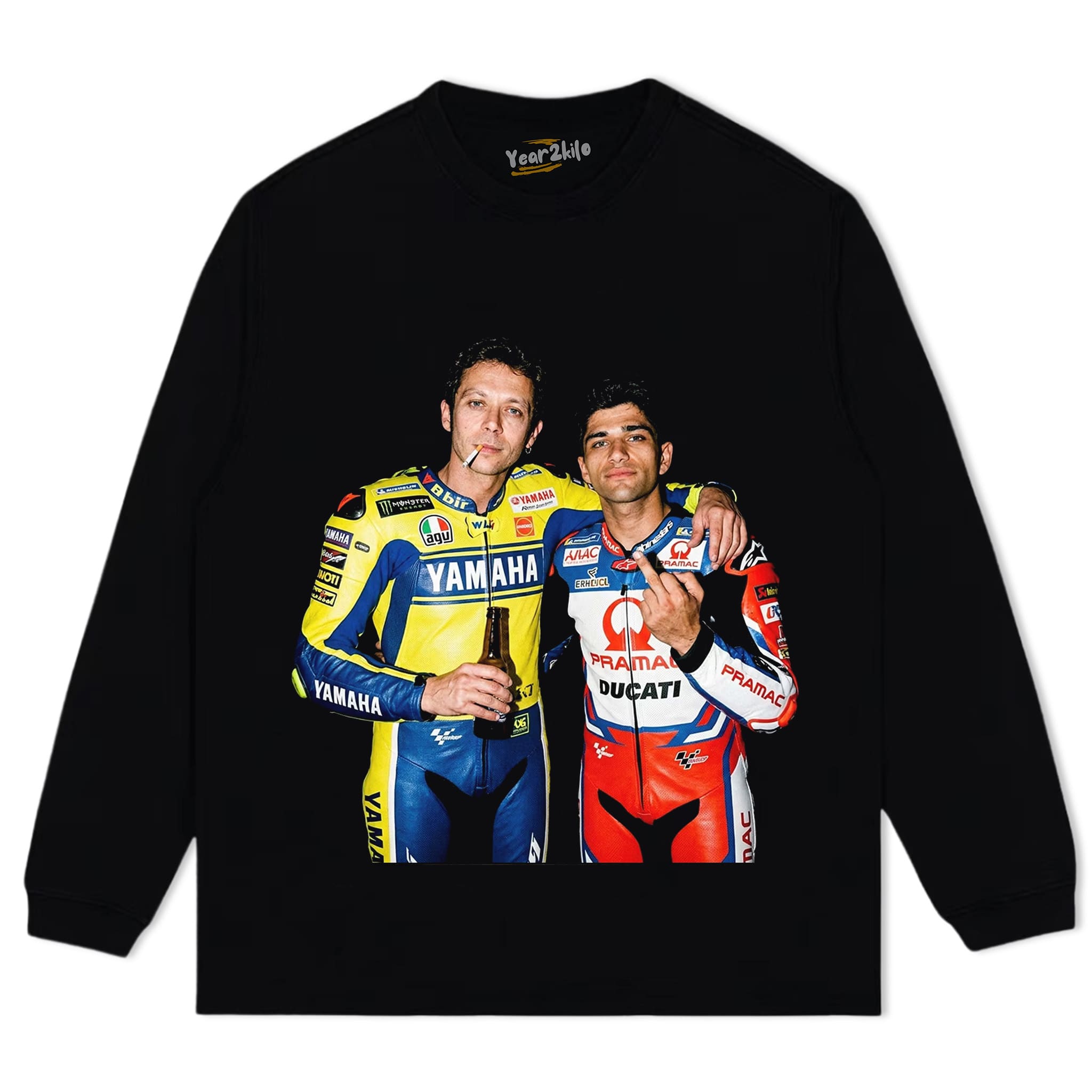 JORGE MARTÍN & VALENTINO ROSSI MOTO GP TANK TOP & TEE & LONG SLEEVE & LAYERED LS & HOODIE