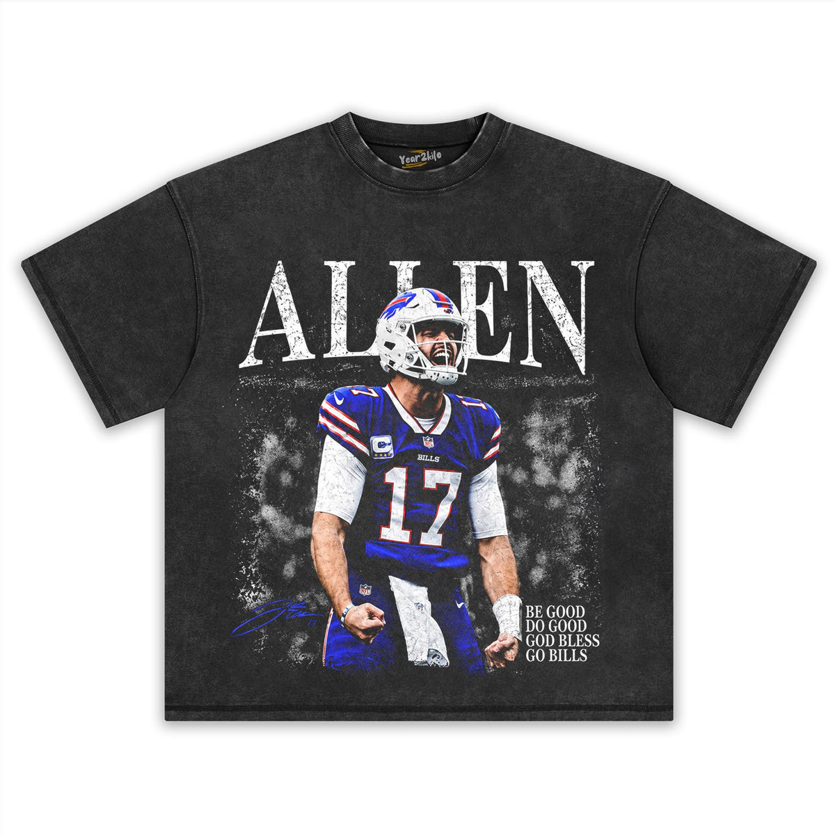 JOSH ALLEN - BUFFALO BILLS #17 TANK TOP & TEE & LONG SLEEVE & LAYERED LS & HOODIE