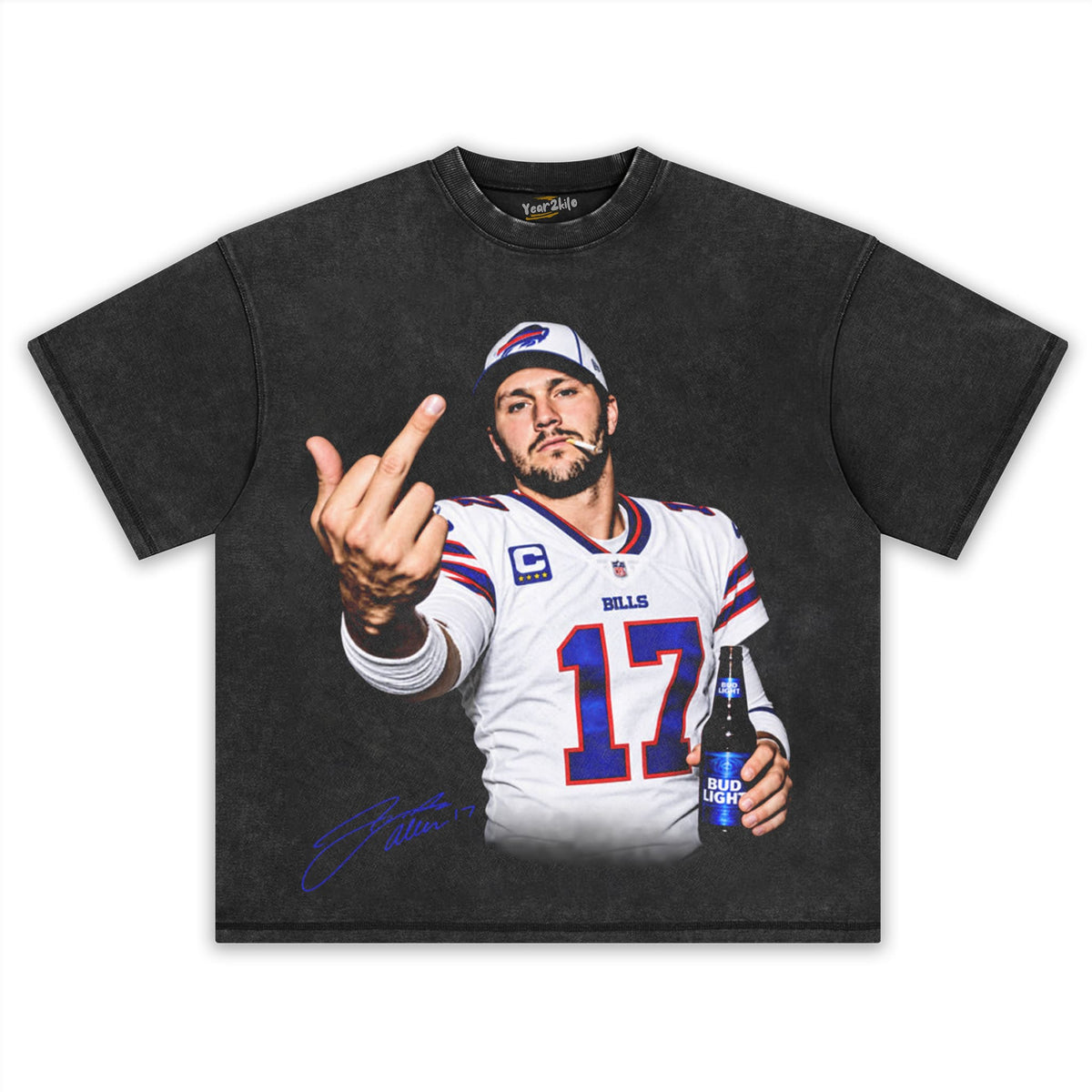 JOSH ALLEN MIDDLE FINGER TANK TOP & TEE & LONG SLEEVE & LAYERED LS & HOODIE