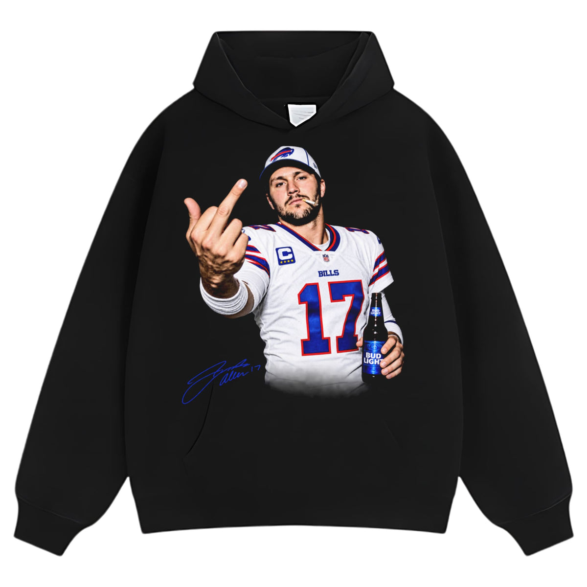 JOSH ALLEN MIDDLE FINGER TANK TOP & TEE & LONG SLEEVE & LAYERED LS & HOODIE