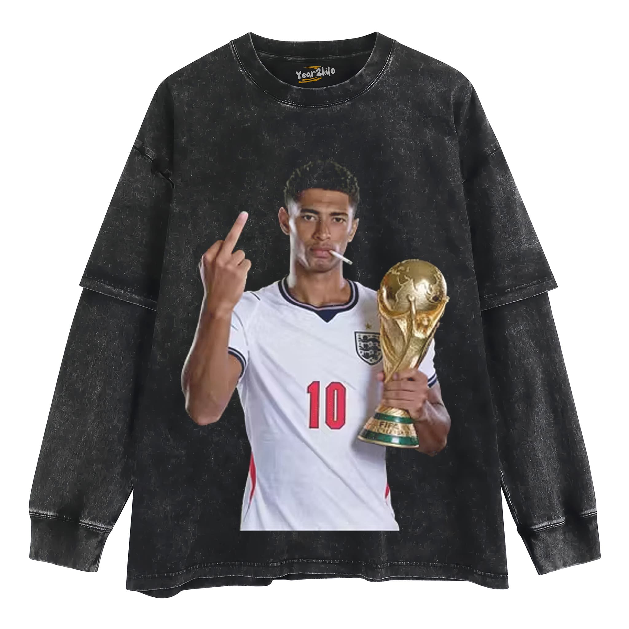 JUDE BELLINGHAM ENGLAND V2 TANK TOP & TEE & LONG SLEEVE & LAYERED LS & HOODIE