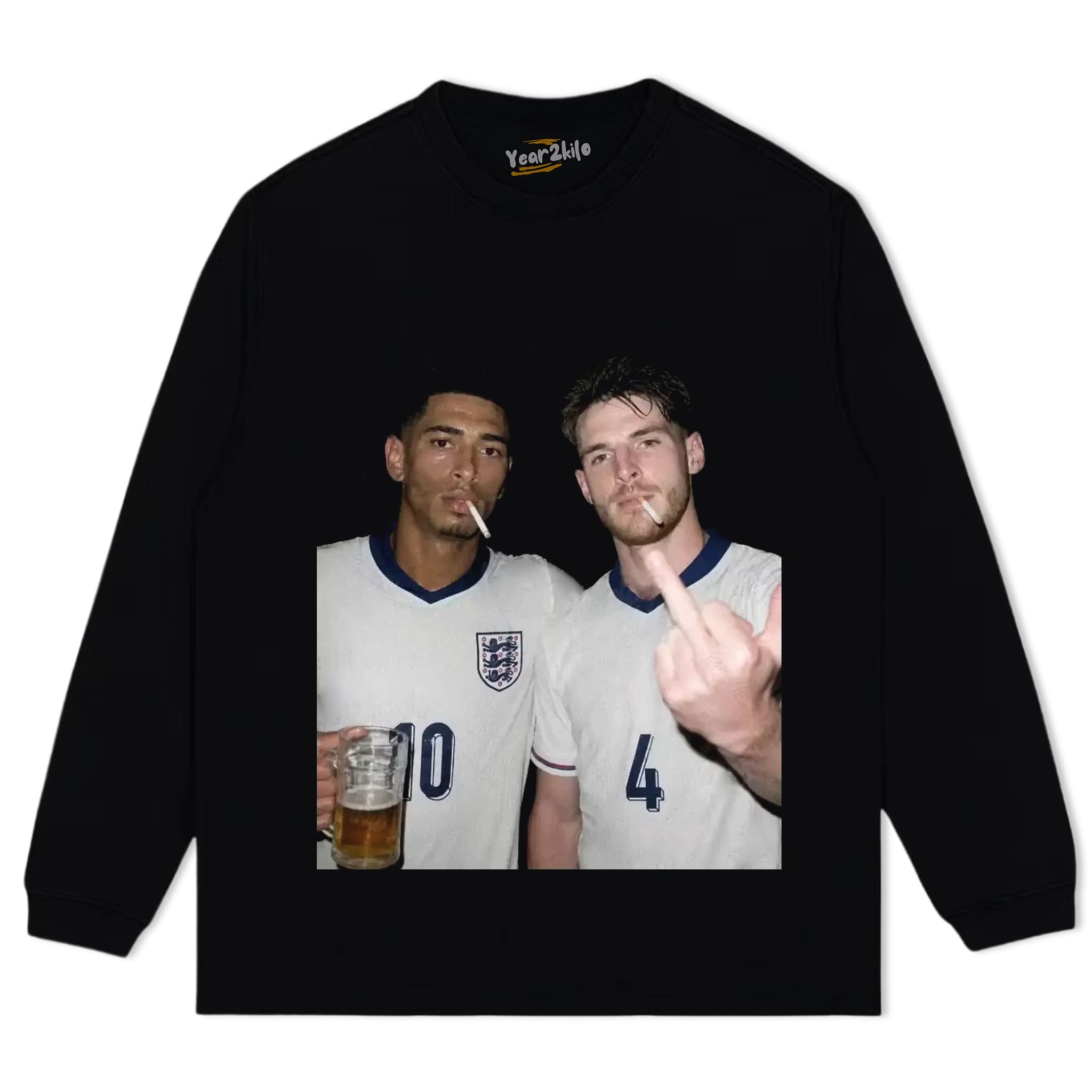 JUDE BELLINGHAM & DECLAN RICE ENGLAND TANK TOP & TEE & LONG SLEEVE & LAYERED LS & HOODIE