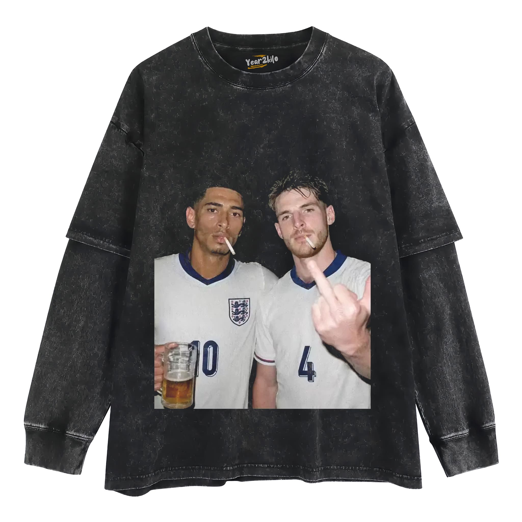 JUDE BELLINGHAM & DECLAN RICE ENGLAND TANK TOP & TEE & LONG SLEEVE & LAYERED LS & HOODIE
