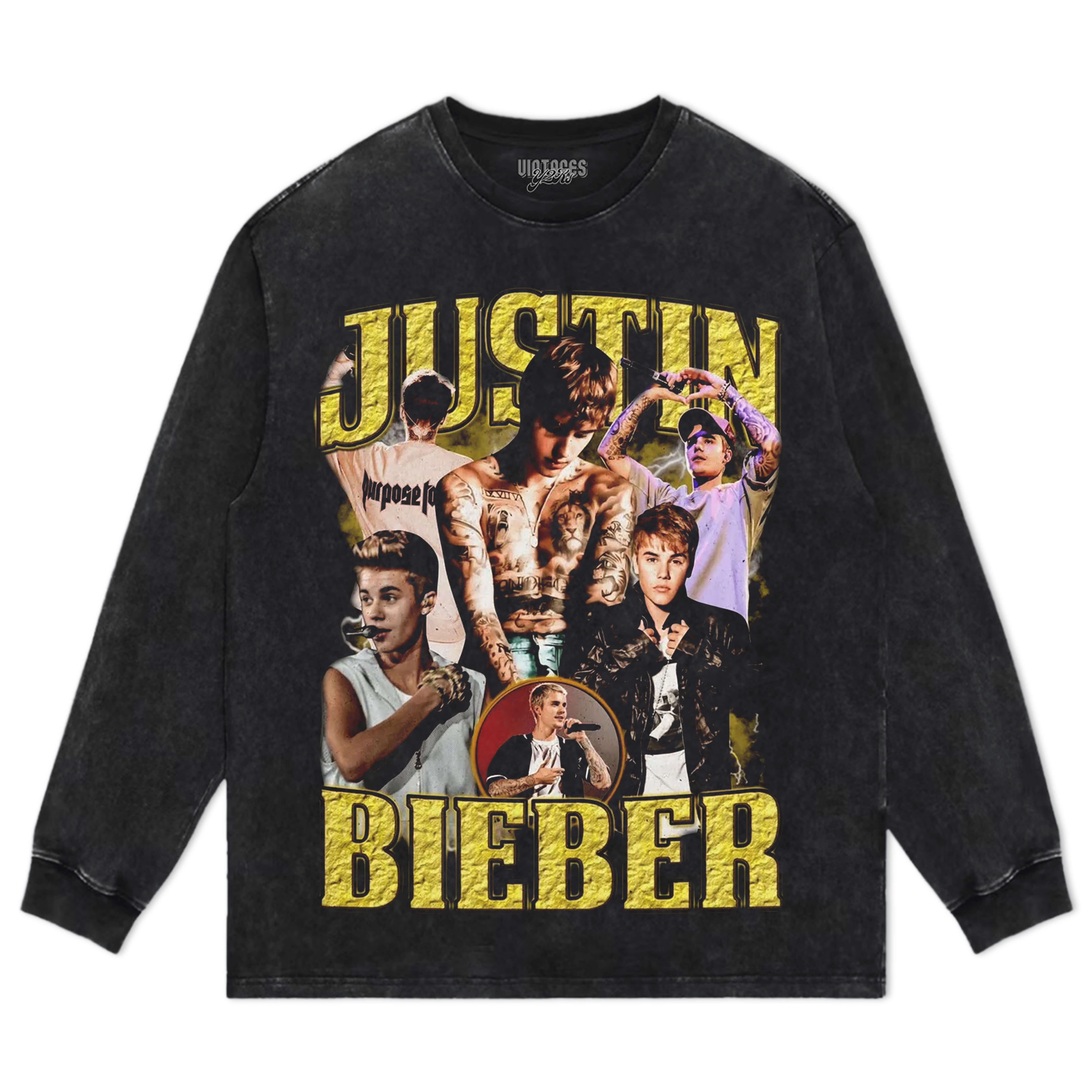 JUSTIN BIEBER VINTAGE TEE  & LS & HOODIE