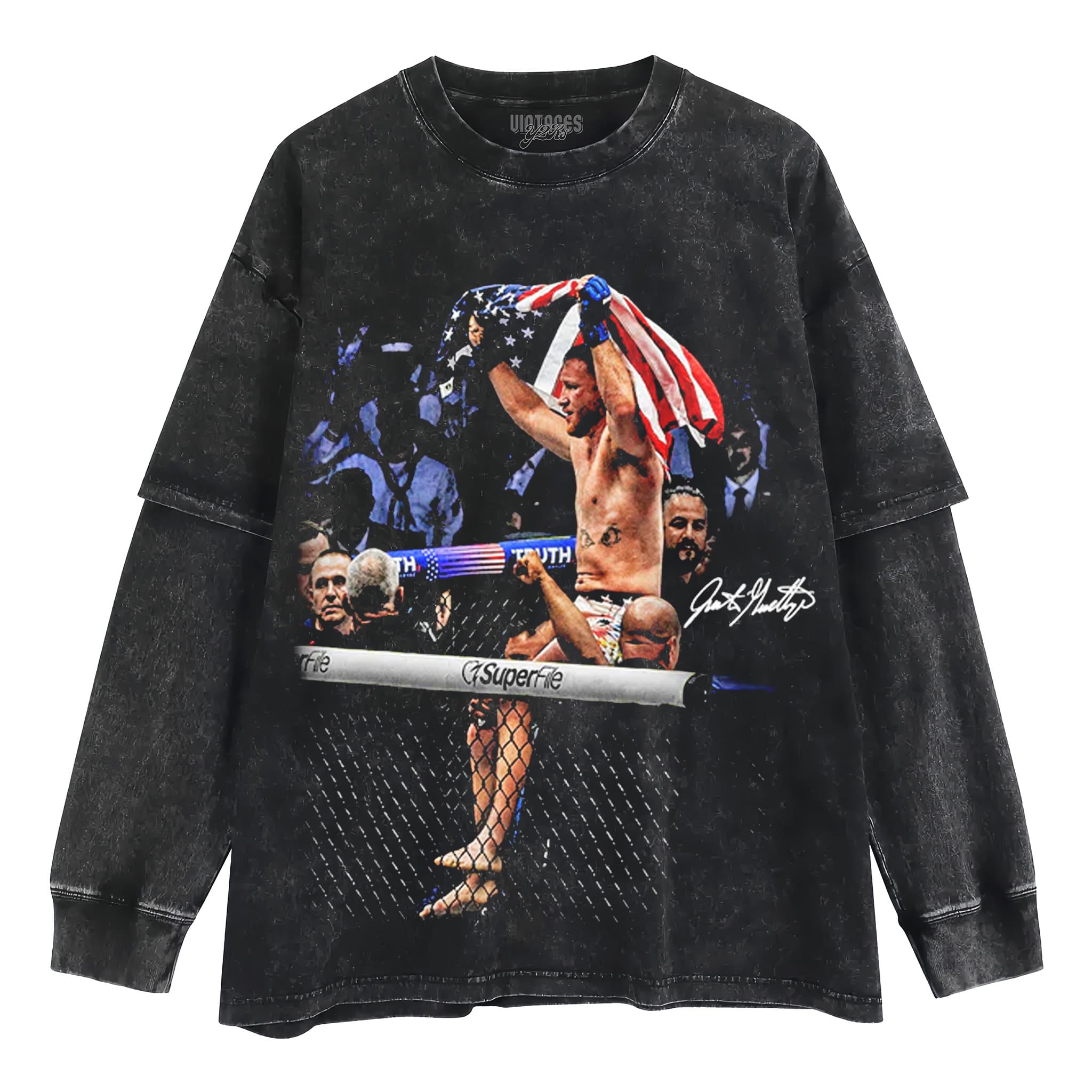 JUSTIN GAETHJE - AMERICAN MADE TANK TOP & TEE & LONG SLEEVE & LAYERED LS & HOODIE