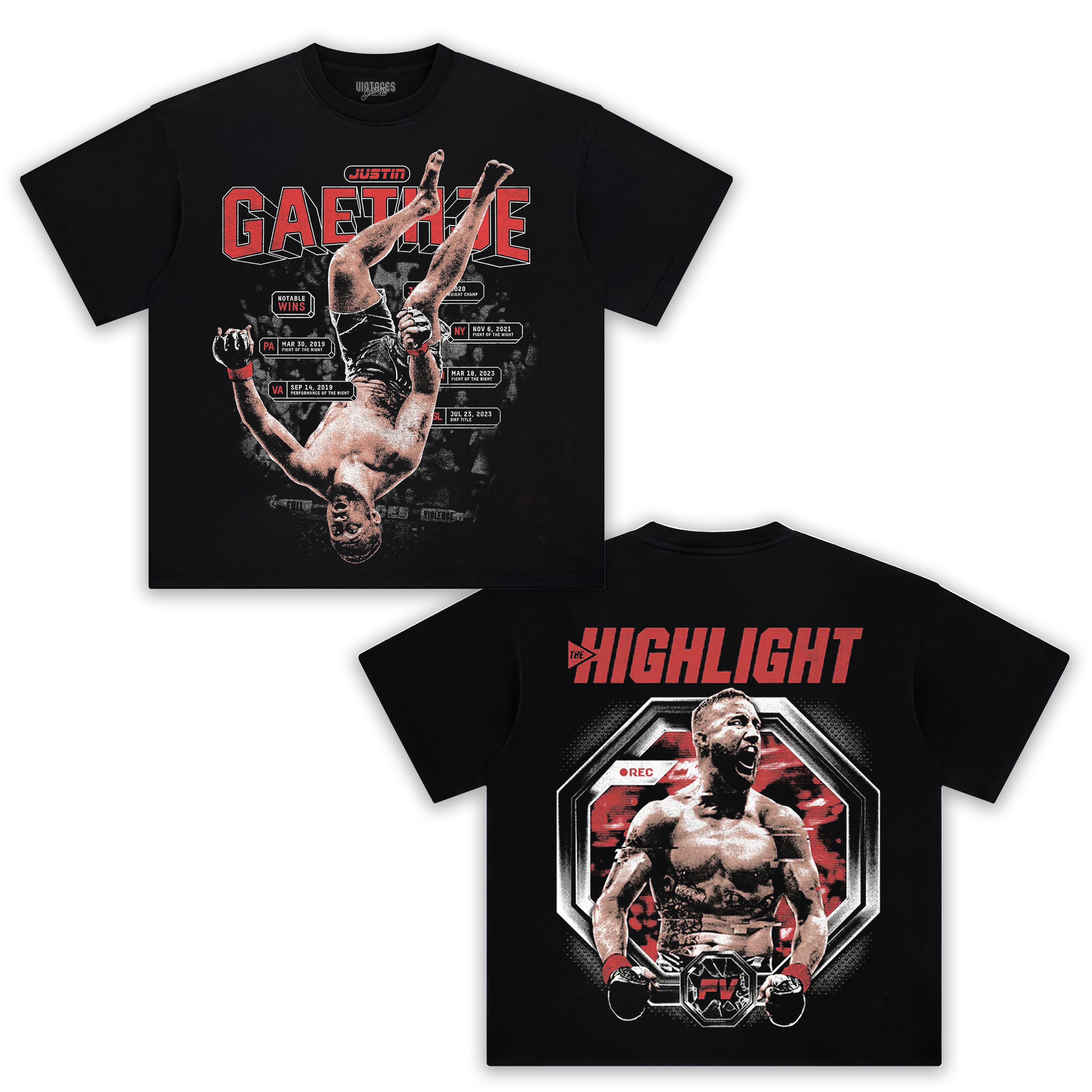 JUSTIN GAETHJE - COLLISION AHEAD TEE